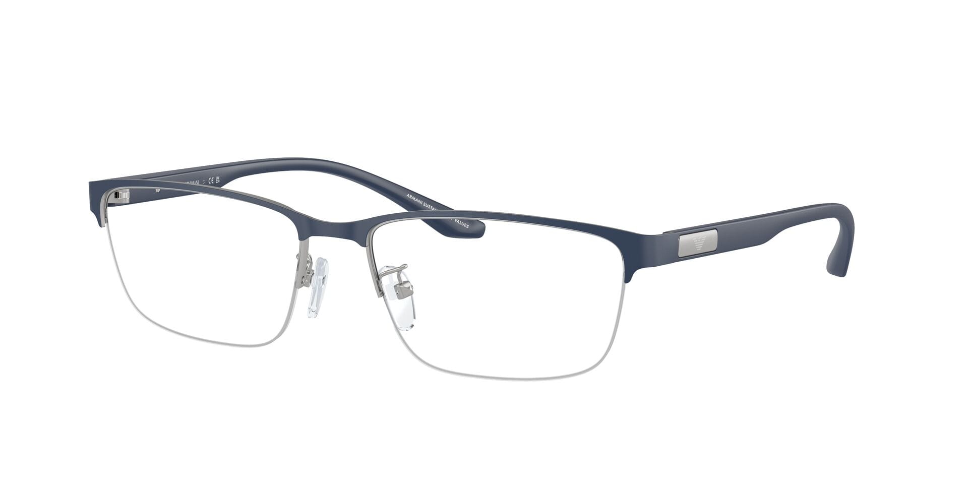 Emporio Armani 0EA1147 Frame Blue Male Supra Shell Frame — Blue frame — view 3