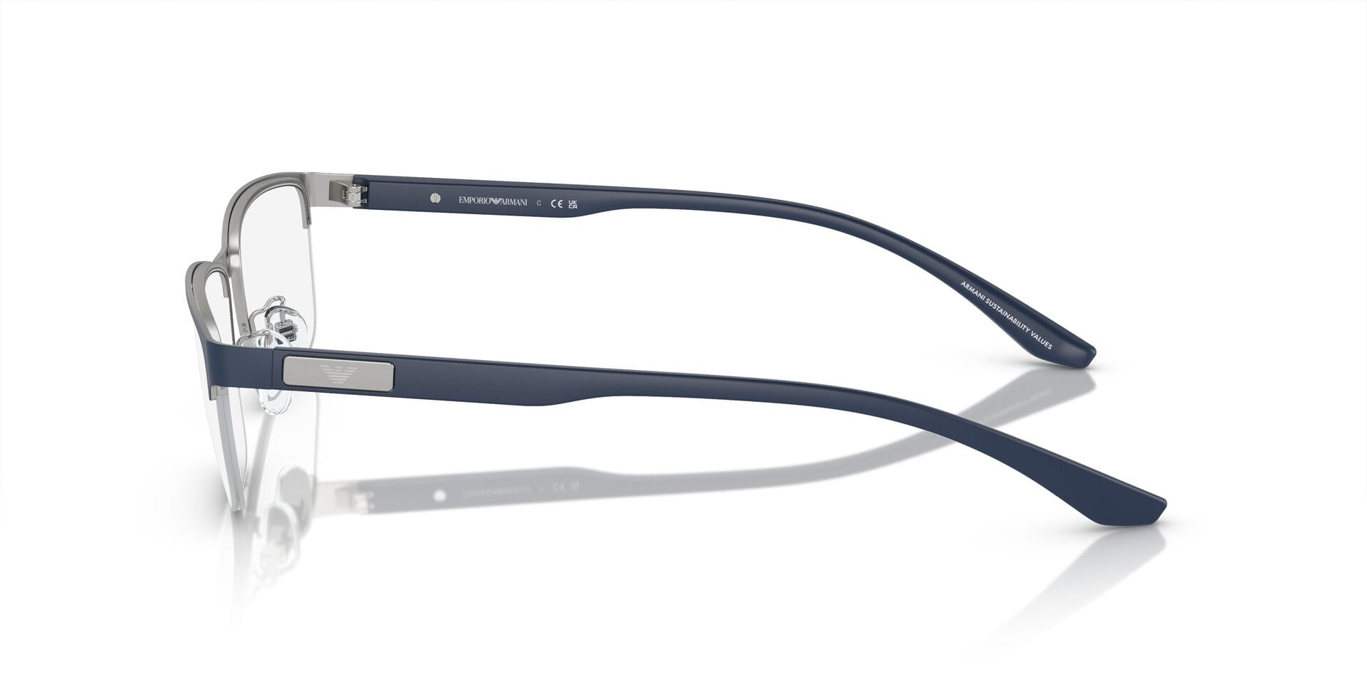 Emporio Armani 0EA1147 Frame Blue Male Supra Shell Frame — Blue frame — view 5