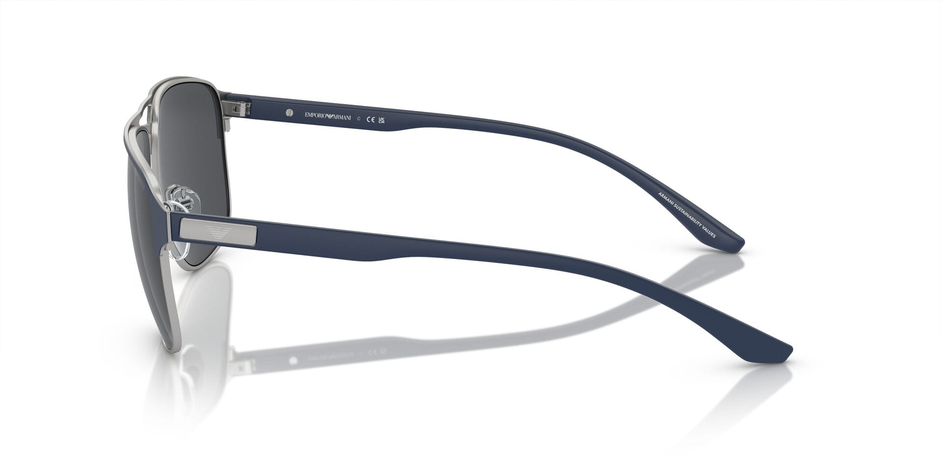 Emporio Armani 0EA2144 Sunglass Blue Male Metal Shell Sunglass — view 3