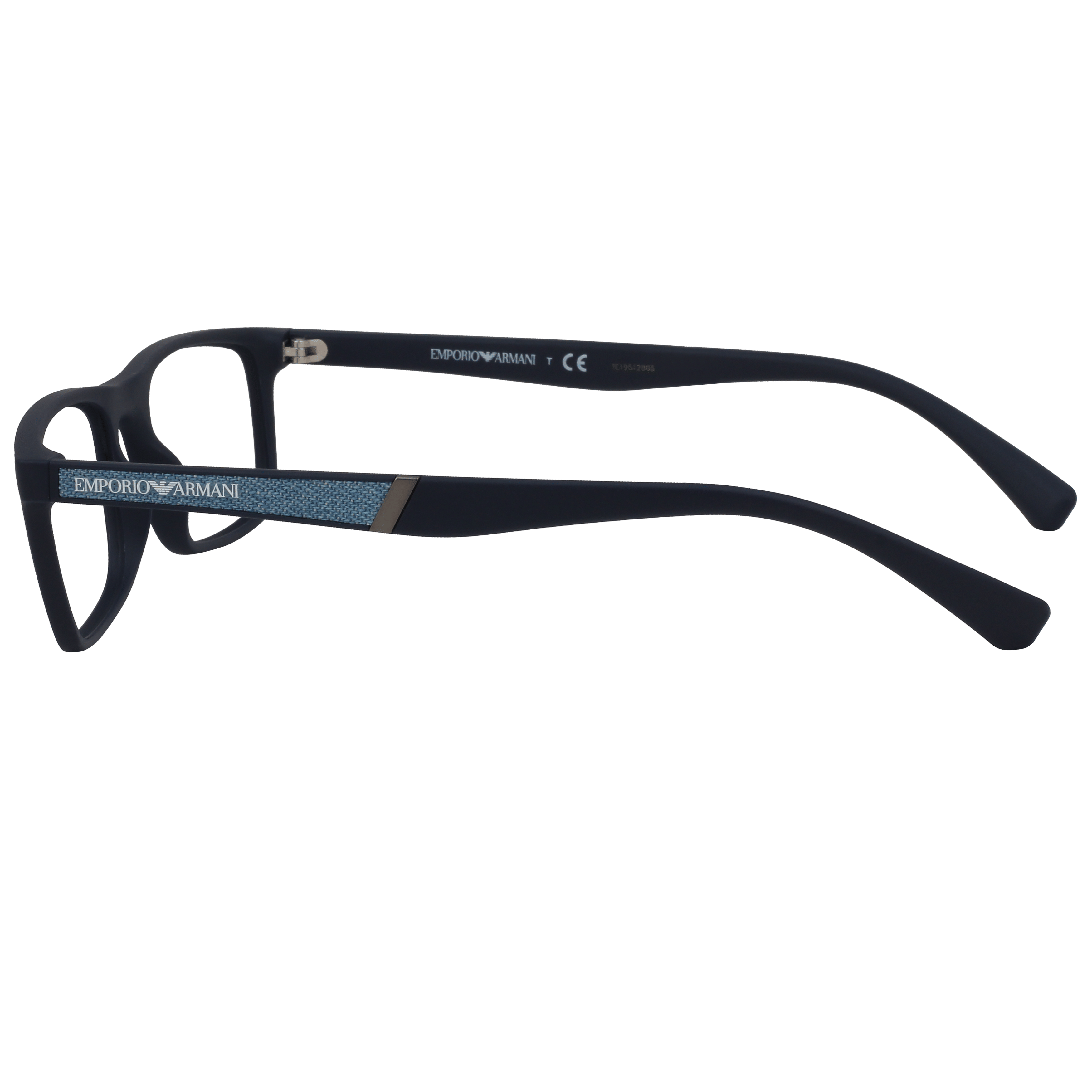 Emporio Armani EA3171 Frame Blue Male Full Shell Frame — Blue frame — view 3