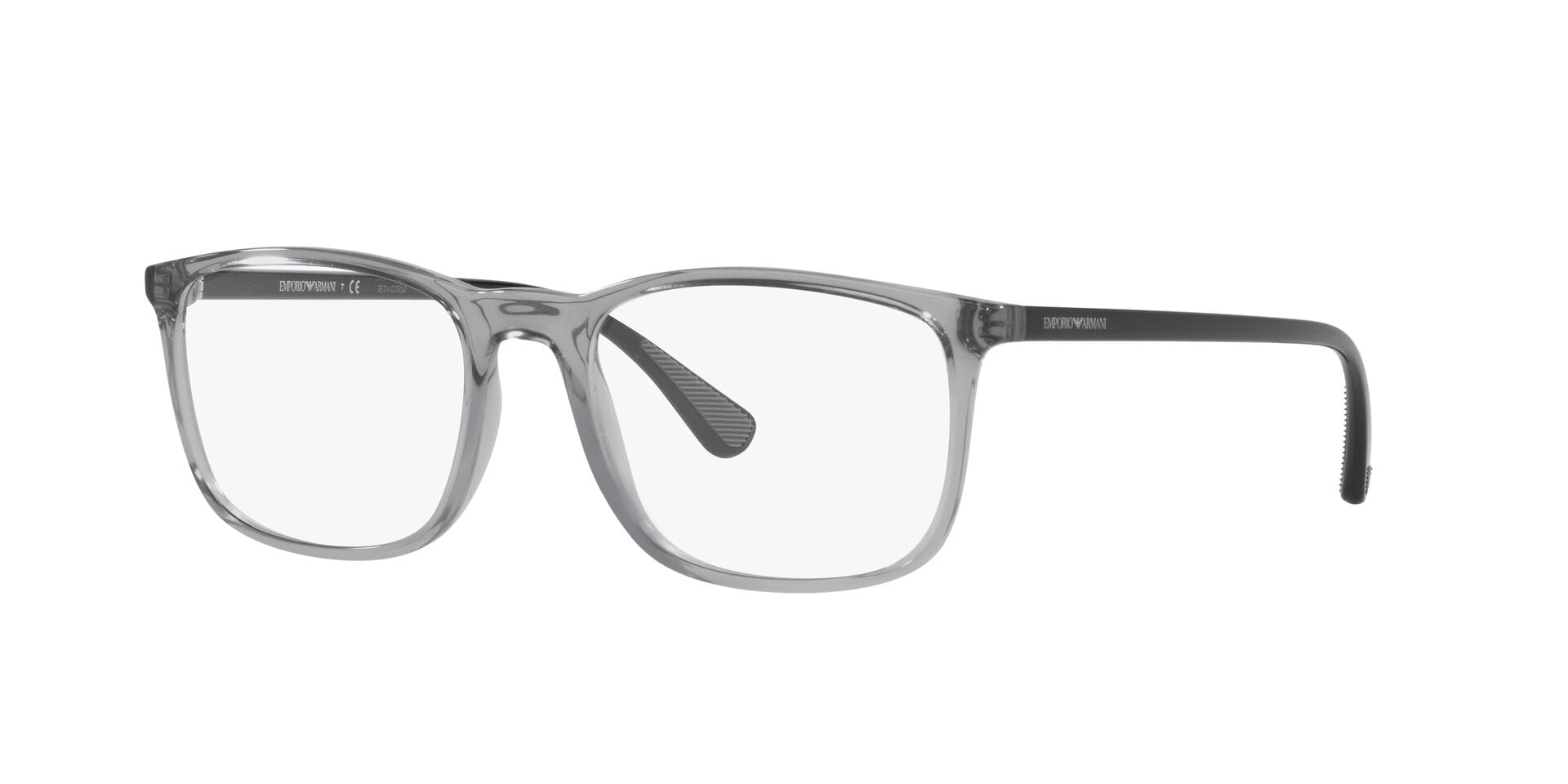 Emporio Armani 0EA3177 Frame Transparent Grey Male Full Shel — Matt Black frame