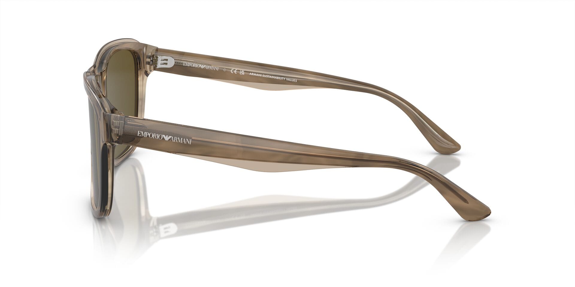 Emporio Armani 0EA4208 Sunglass Olive Male Full Shell Sunglass — Olive frame — view 5