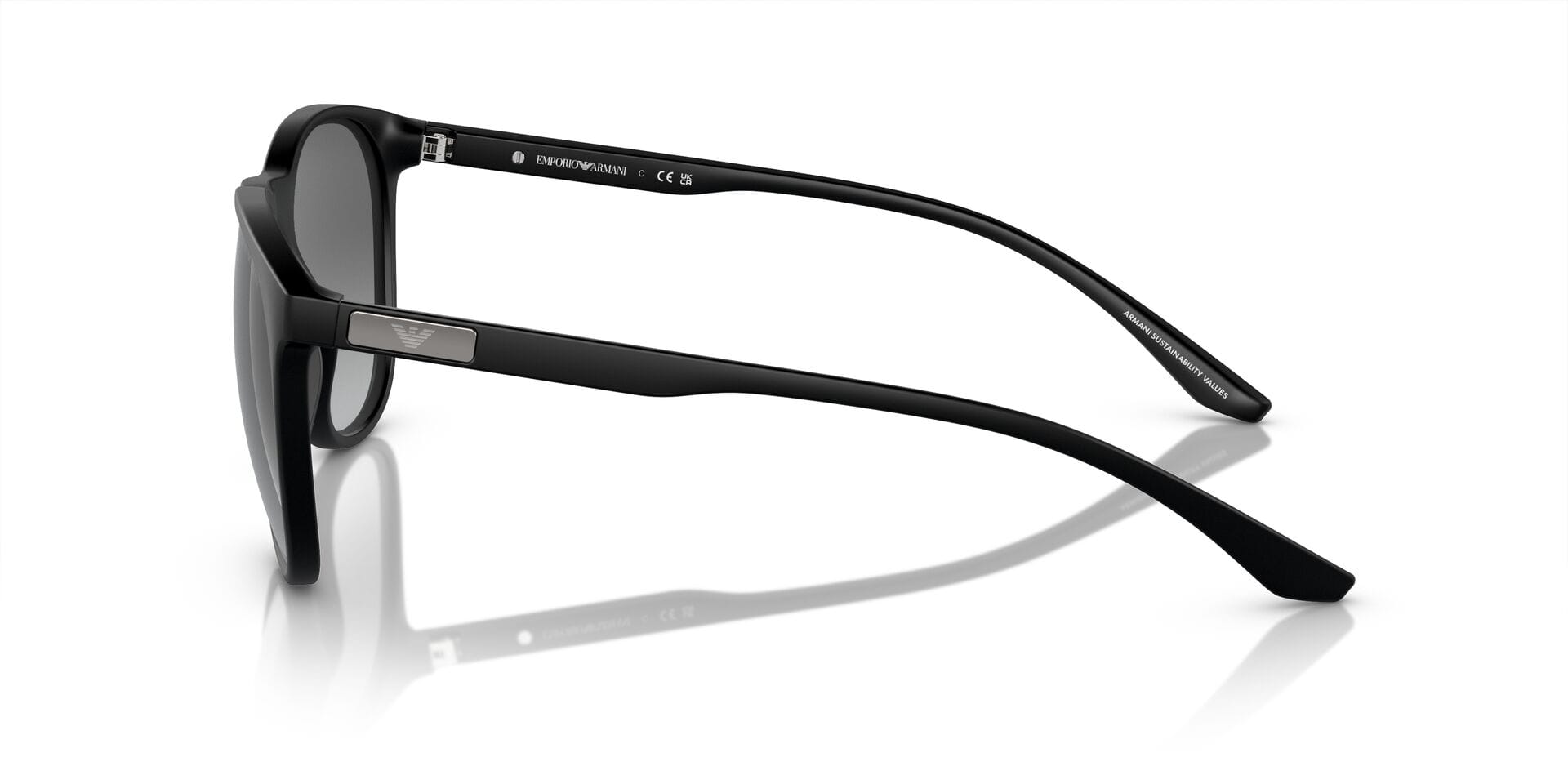 Emporio Armani 0EA4210 Sunglass Matt Black Male Shell Shell Sunglass — view 3