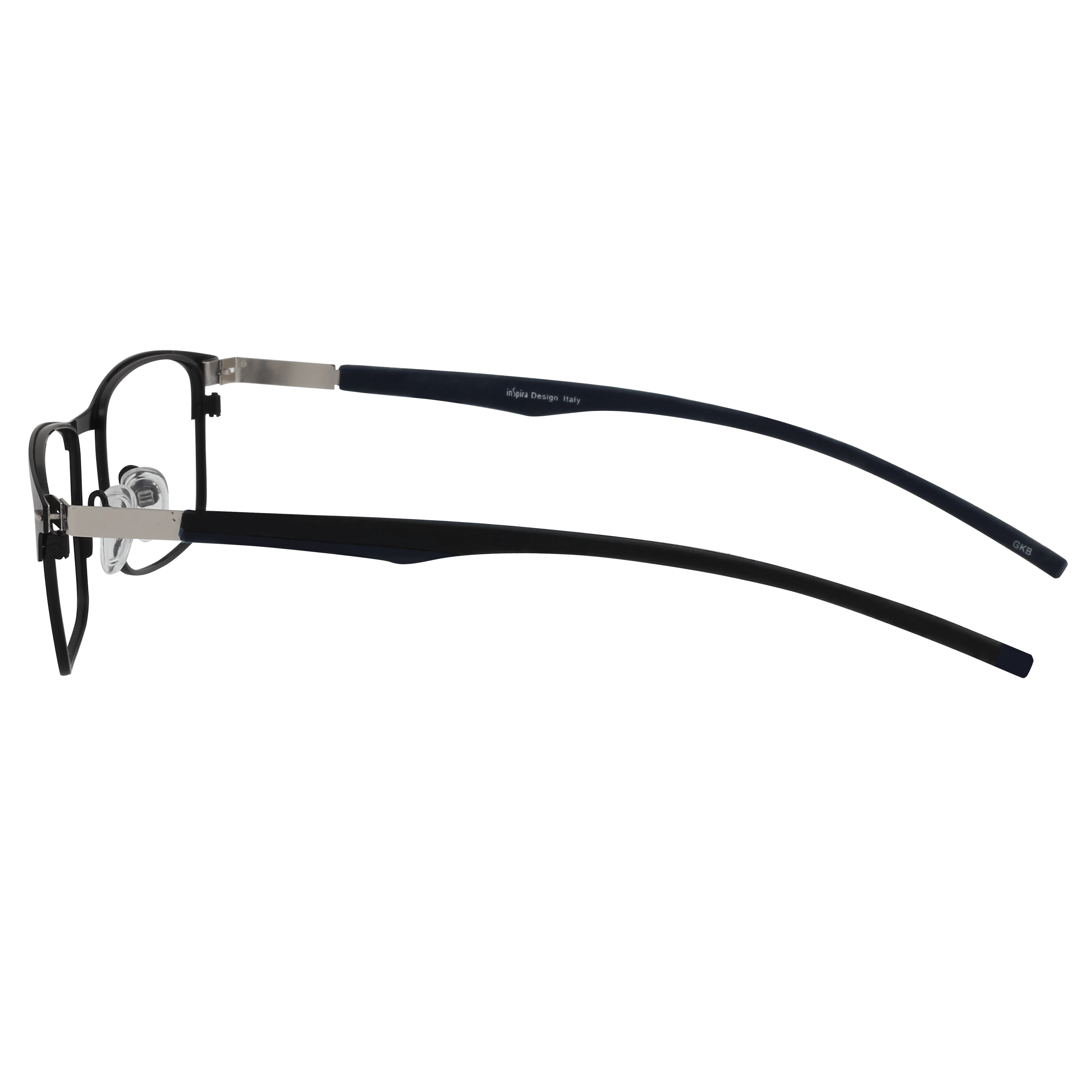 Inspira 5818D Frame Black Unisex Full Metal Frame — Black frame — view 3