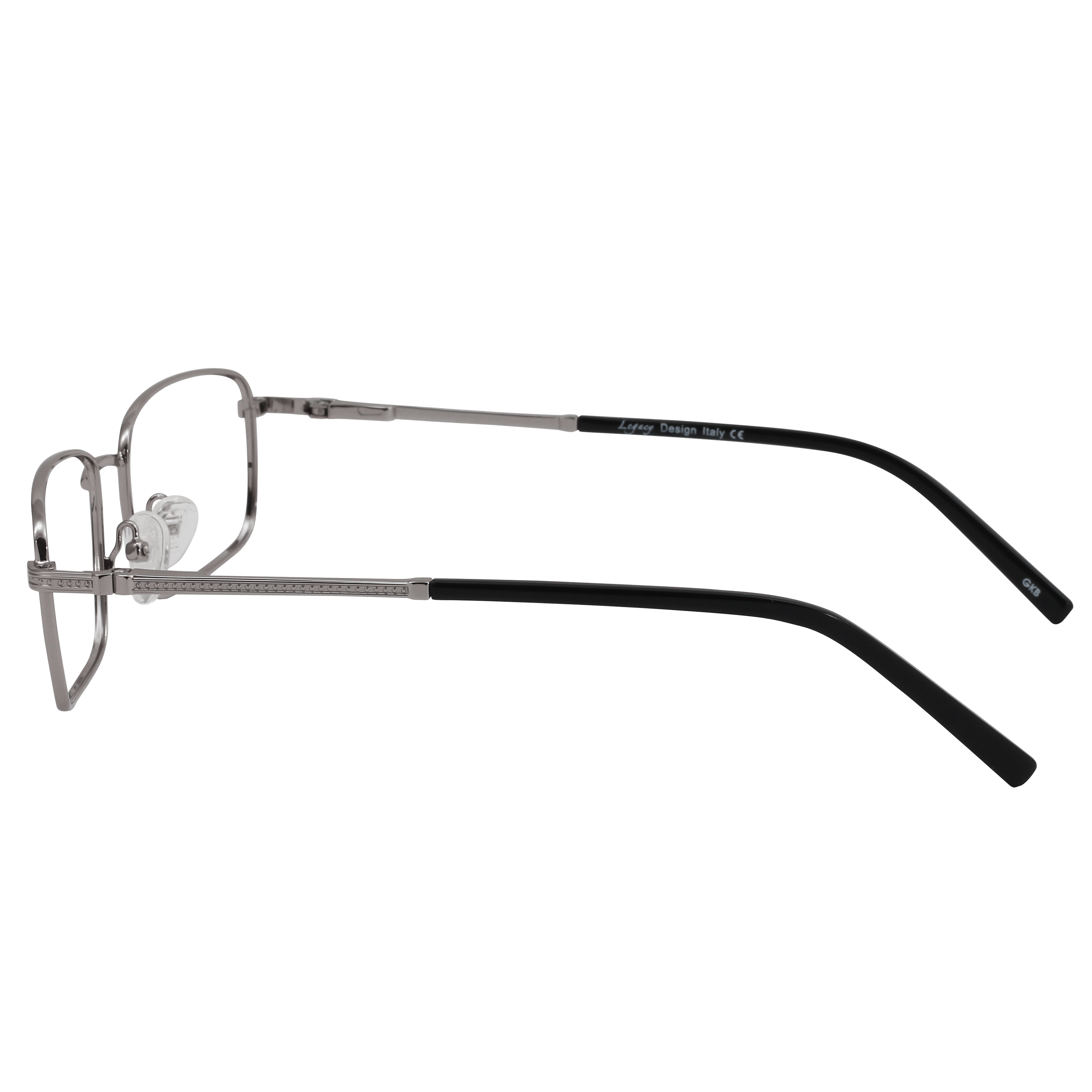 Inspira 0119K Frame Gun Metal Male Full Metal Frame — Gun Metal frame — view 3