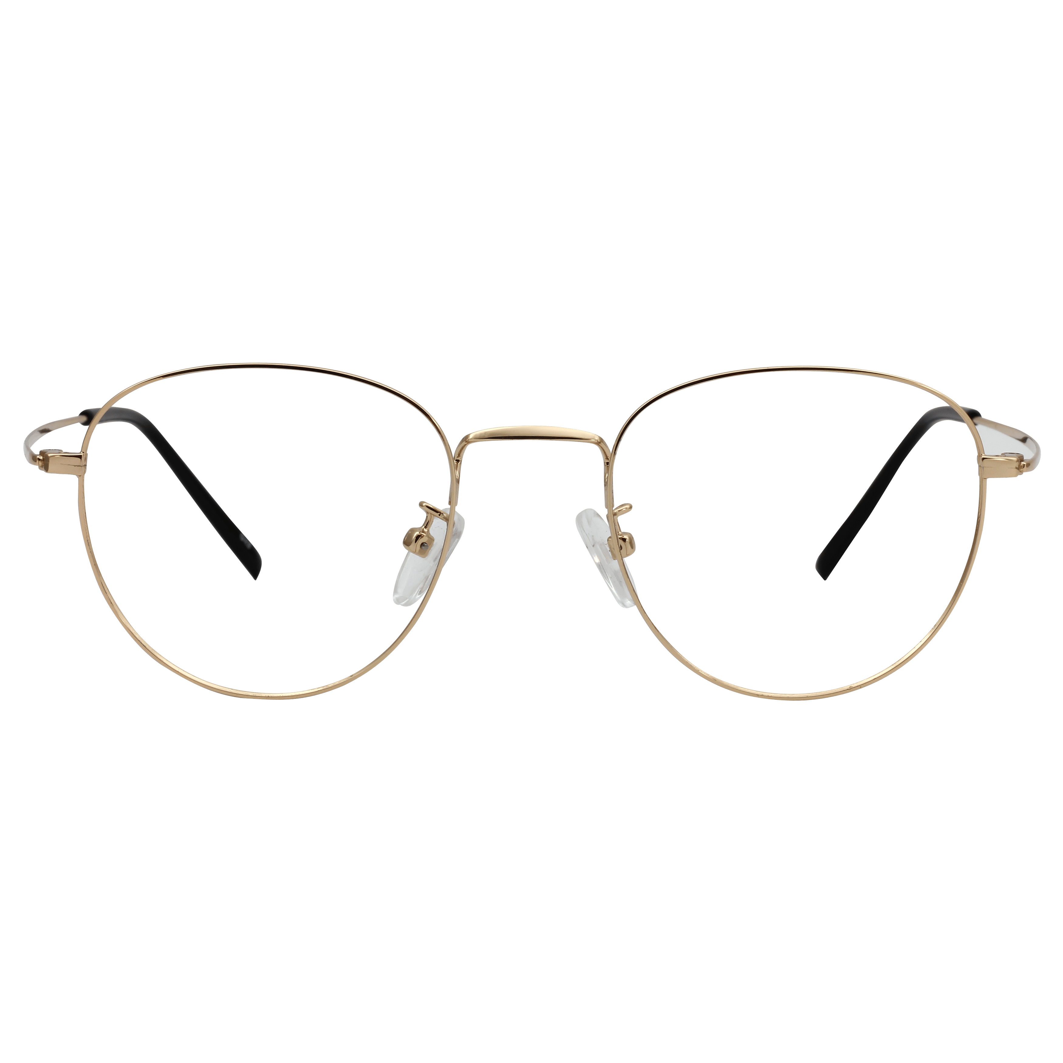 Inspira 0219K Frame Gold Unisex Full Metal Frame — Gold frame — view 2