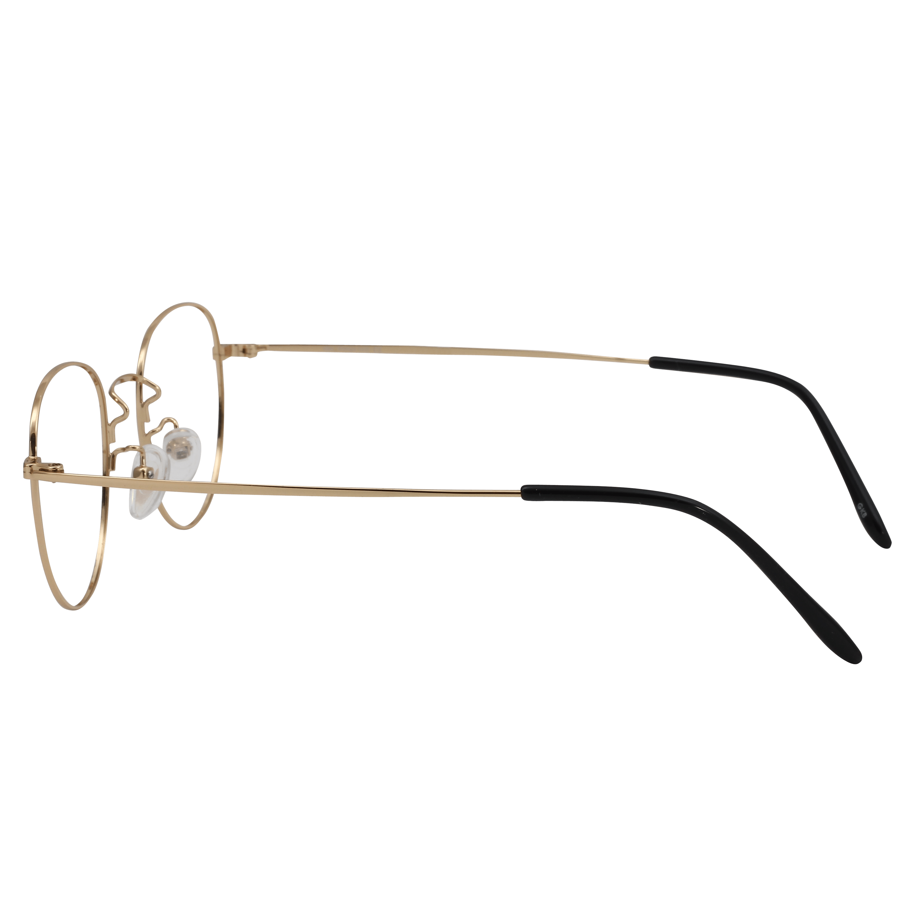 Inspira 0219K Frame Gold Unisex Full Metal Frame — Gold frame — view 3
