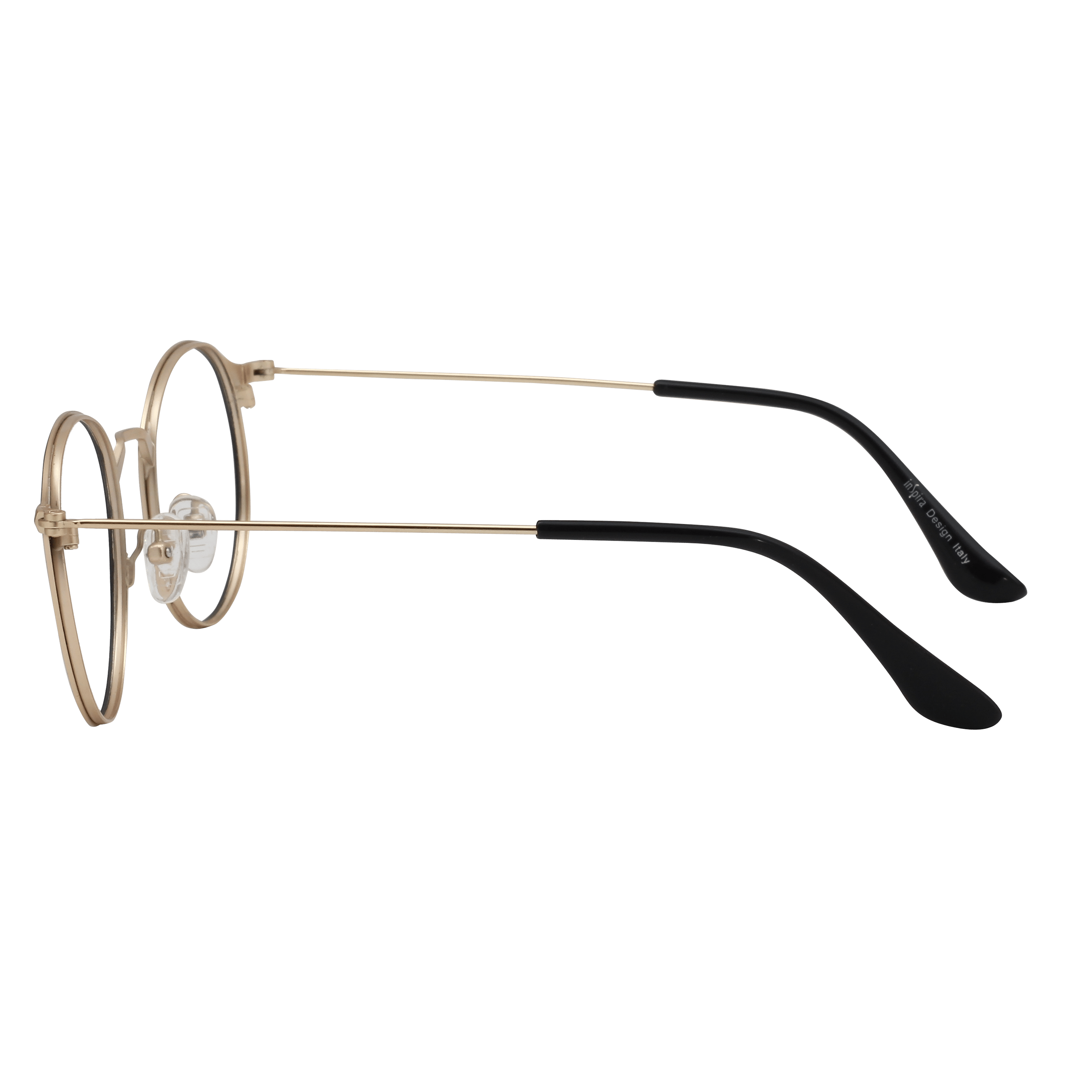 Inspira 4218AC Frame Black Unisex Full Metal Frame — Black frame — view 3