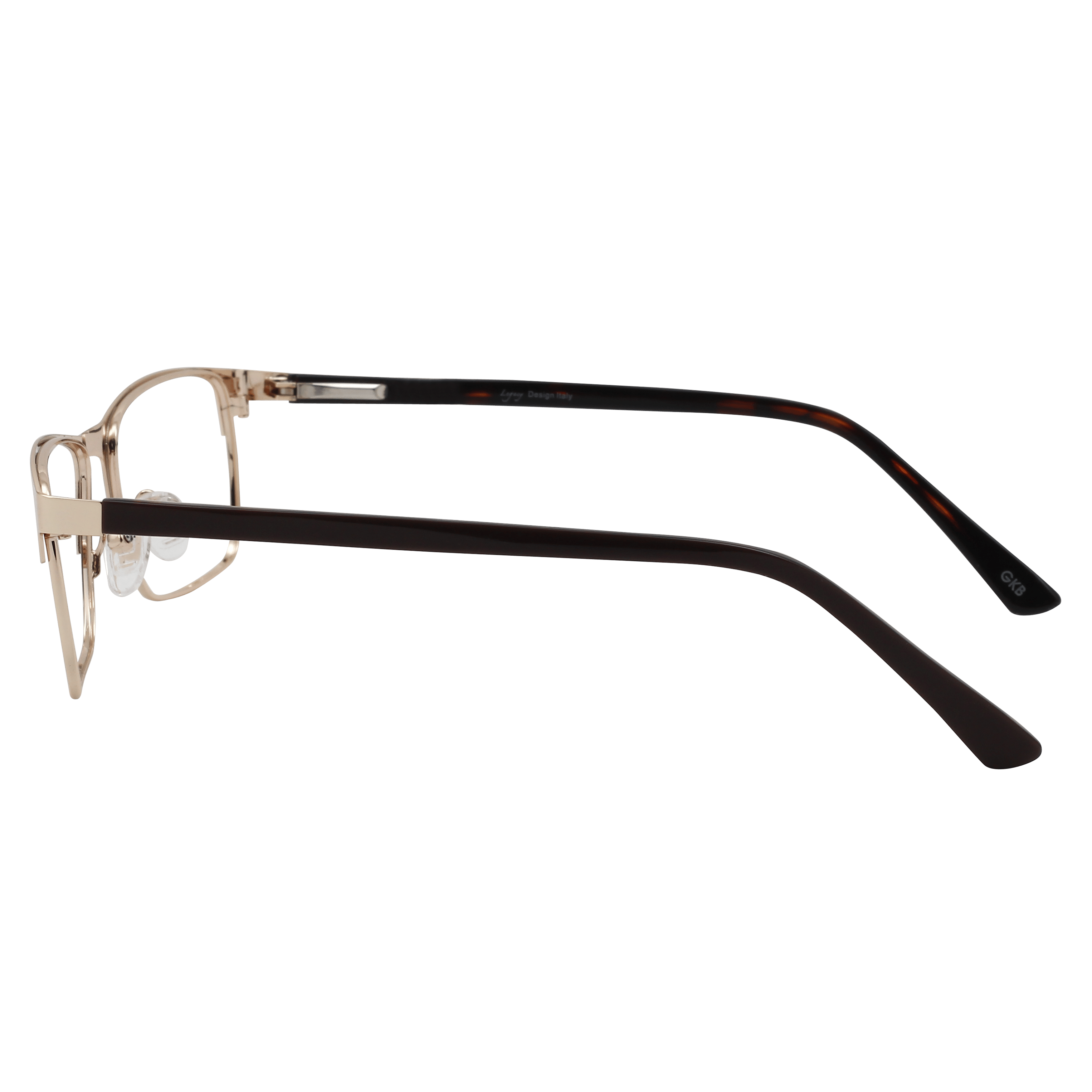 Inspira 7218R Frame Gold Male Full Shell Frame — Gold frame — view 3