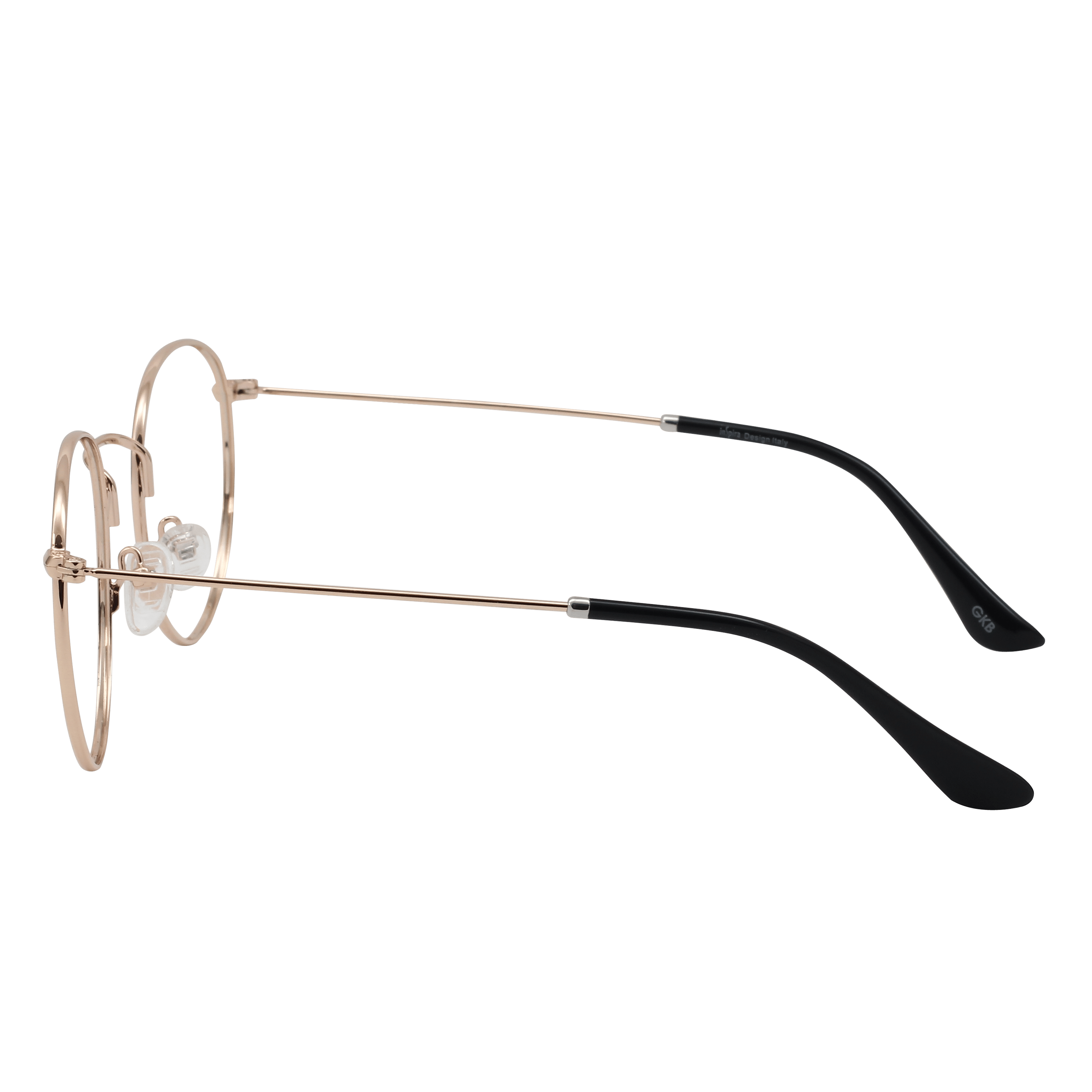 Inspira 6218R Frame Gold Unisex Full Metal Frame — Gold frame — view 3