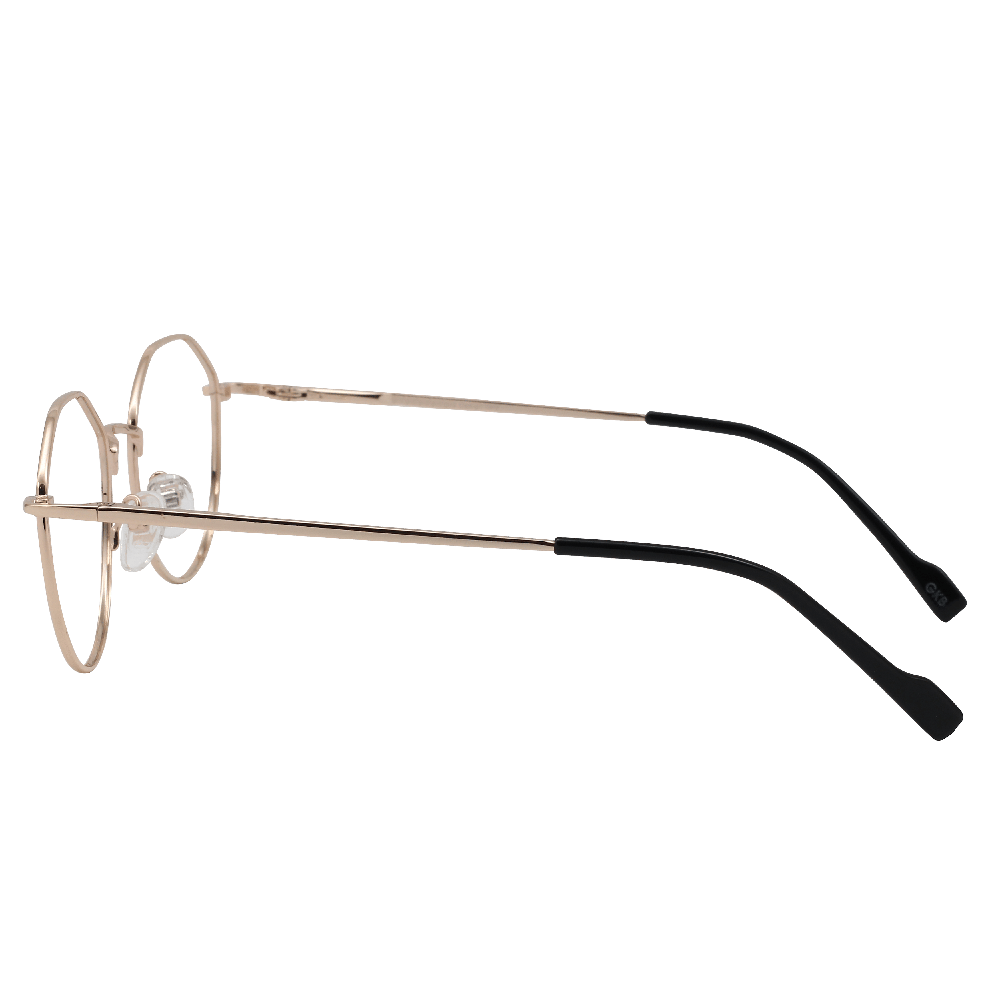 Inspira 6518R Frame Gold Unisex Full Metal Frame — Gold frame — view 3