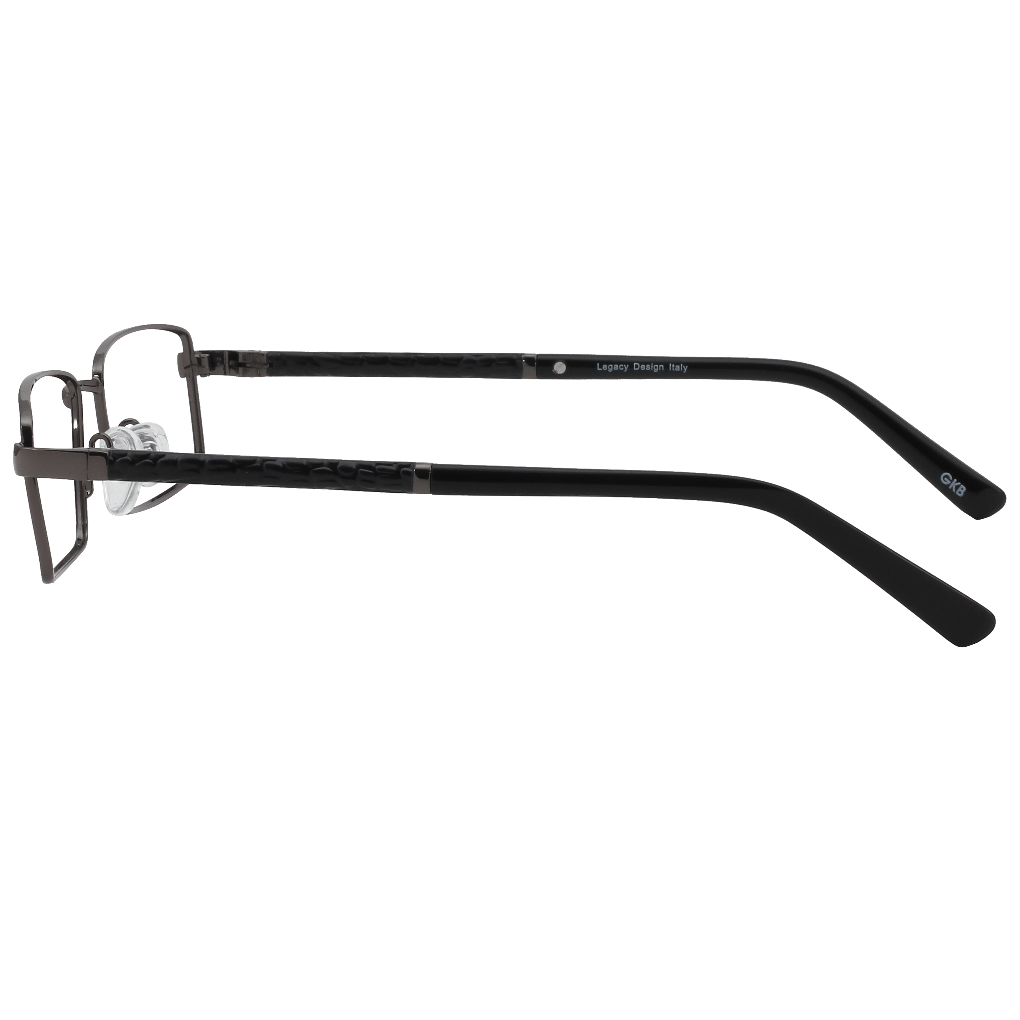 Inspira 4018HG Frame Gun Metal Unisex Full Shell Frame — Gun Metal frame — view 3