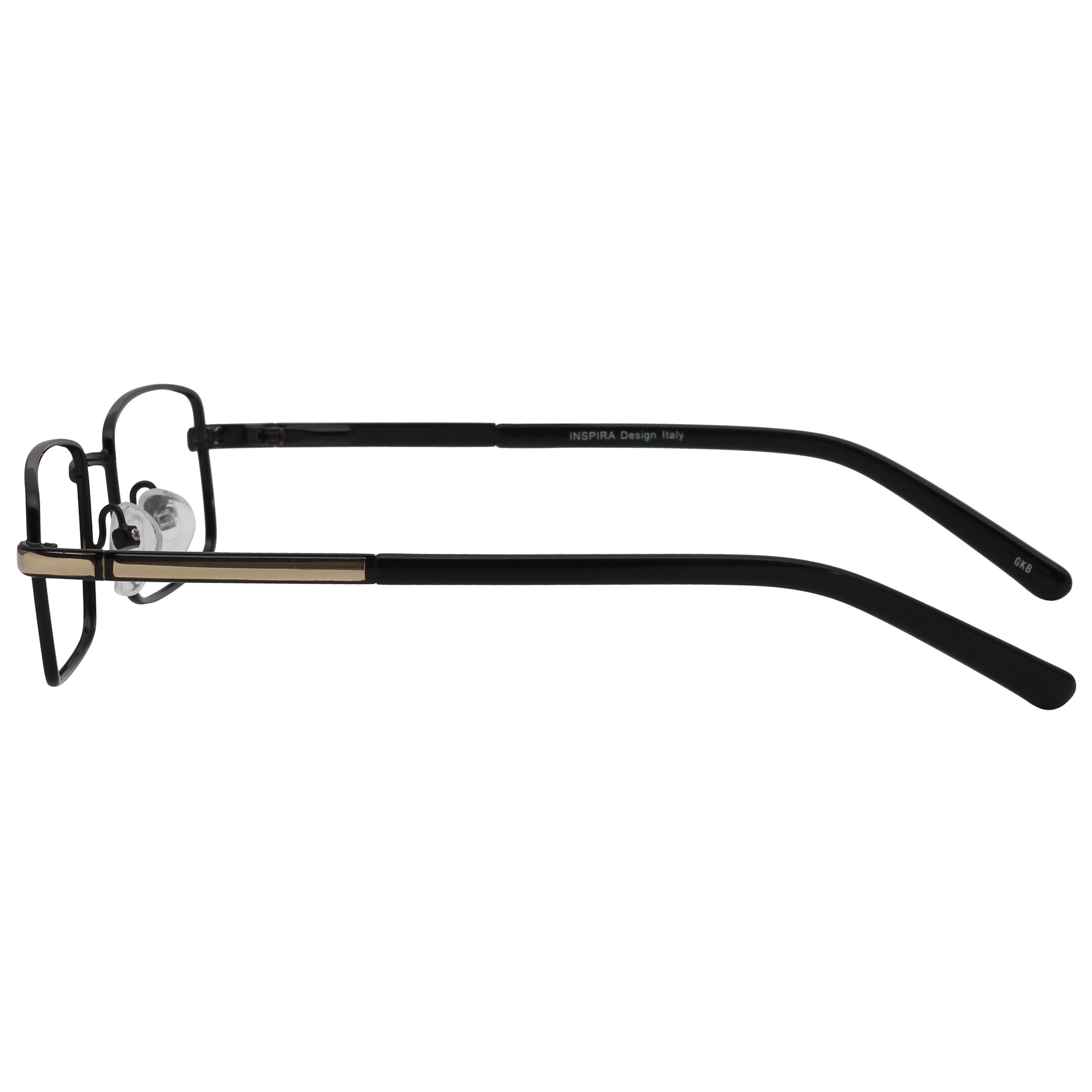 Inspira 1118D Frame Black Male Full Metal Frame — Black frame — view 3