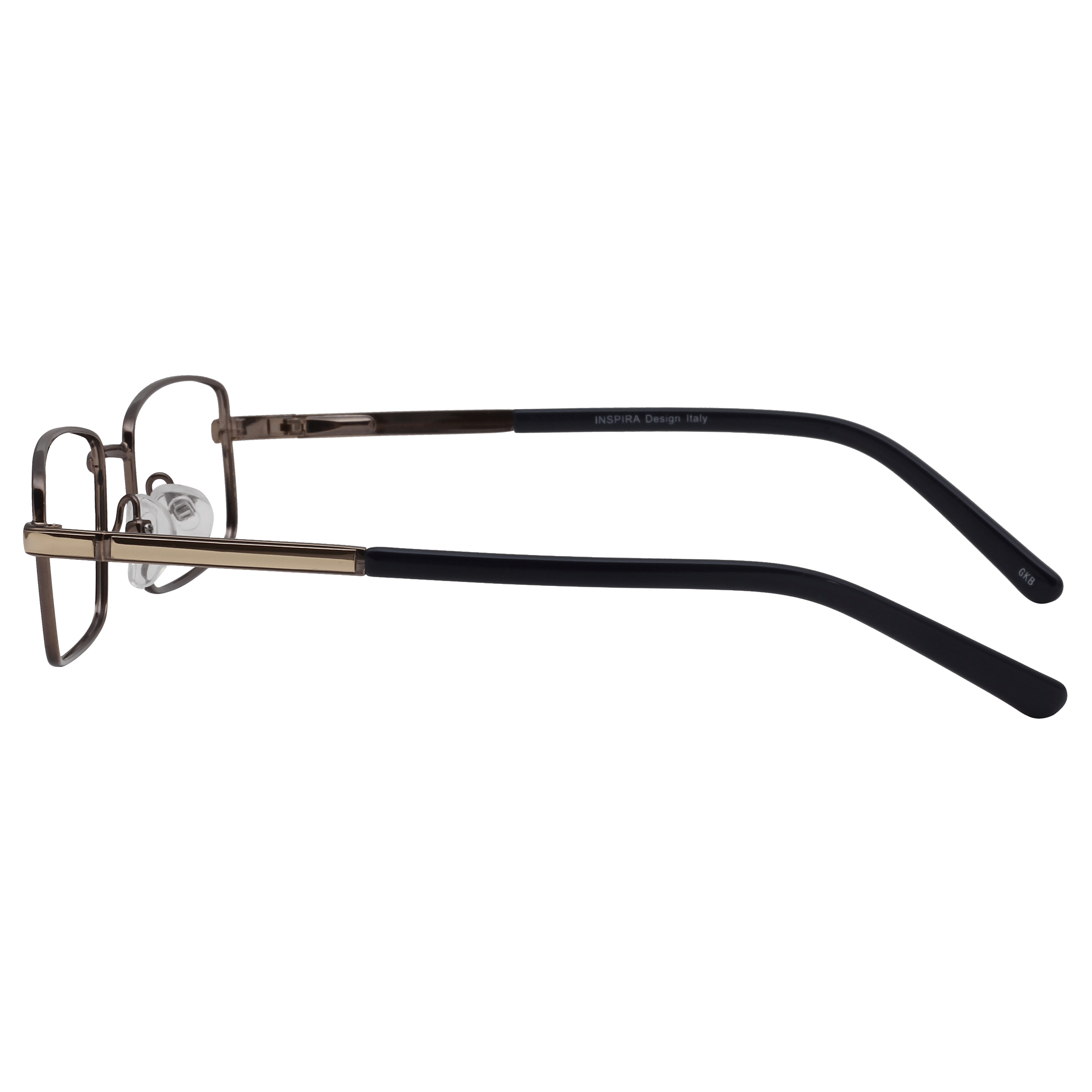 Inspira 1118D Frame Gun Metal Male Full Metal Frame — Gun Metal frame — view 3