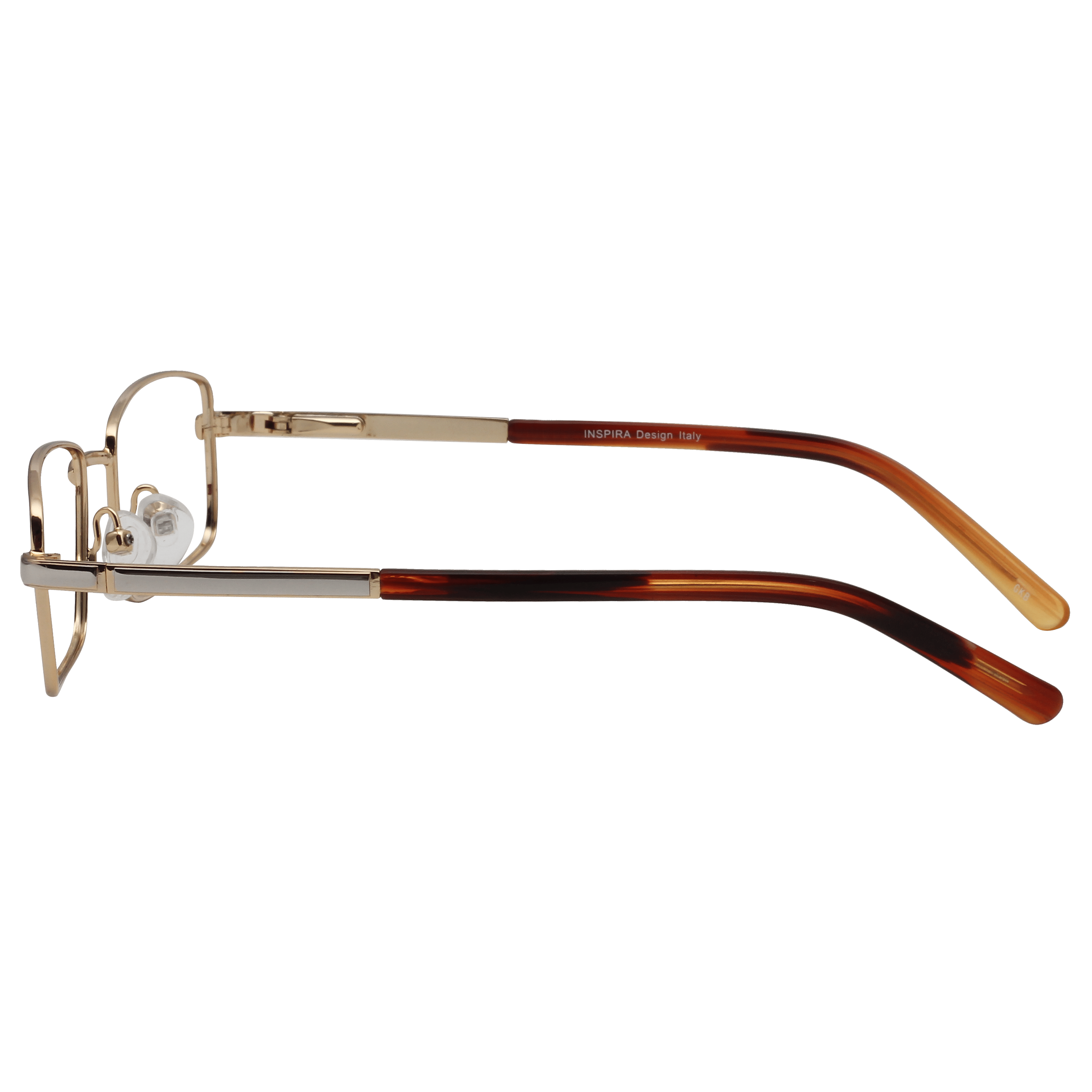 Inspira 1118D Frame Gold Male Full Metal Frame — Gold frame — view 3