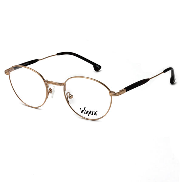Inspira 2418FO Frame Gold Unisex Full Shell with Metal