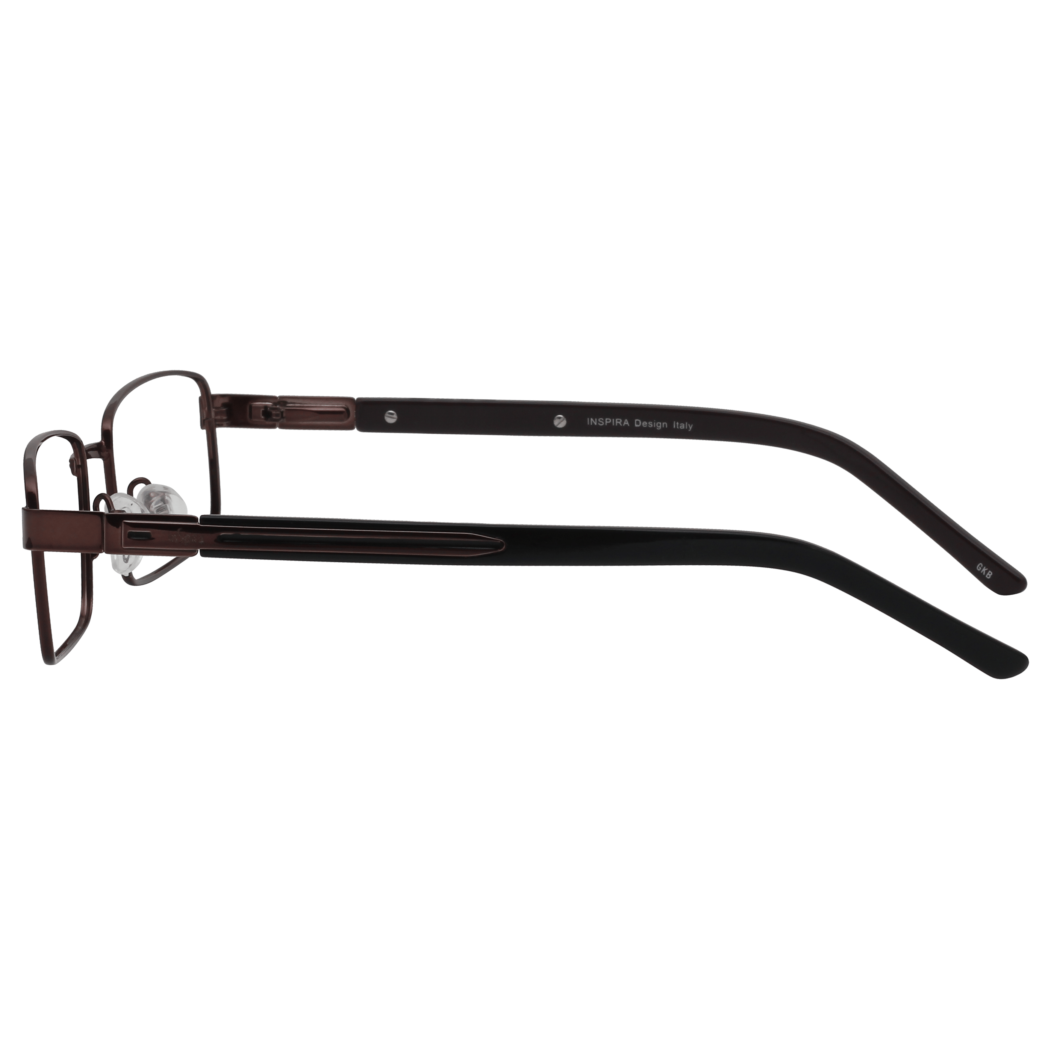 Inspira 3216CO Frame Brown Male Full Metal Frame — Brown frame — view 3