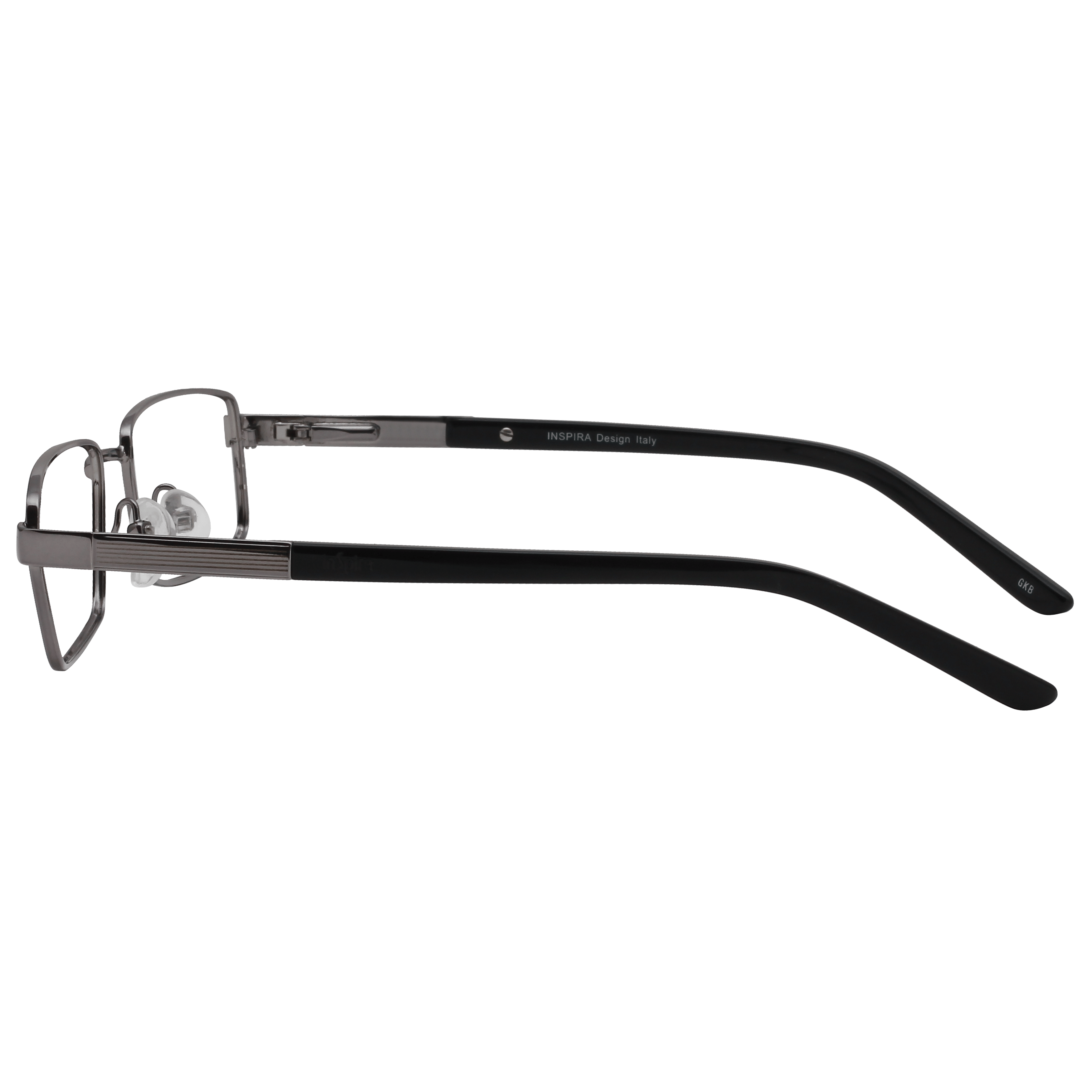 Inspira 1018D Frame Gun Metal Unisex Full Metal Frame — Gun Metal frame — view 3