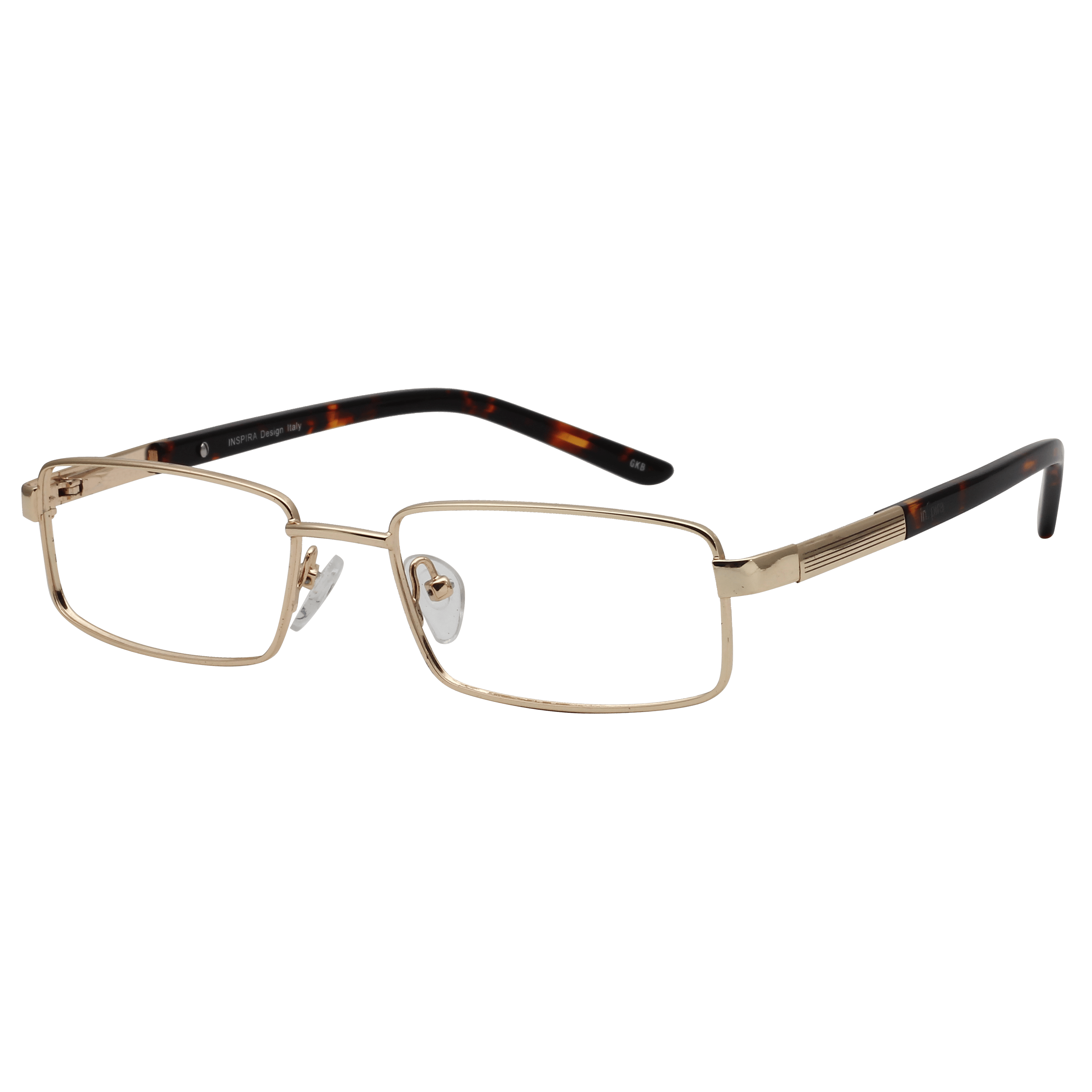 Inspira 1018D Frame Gold Unisex Full Metal — Gold frame
