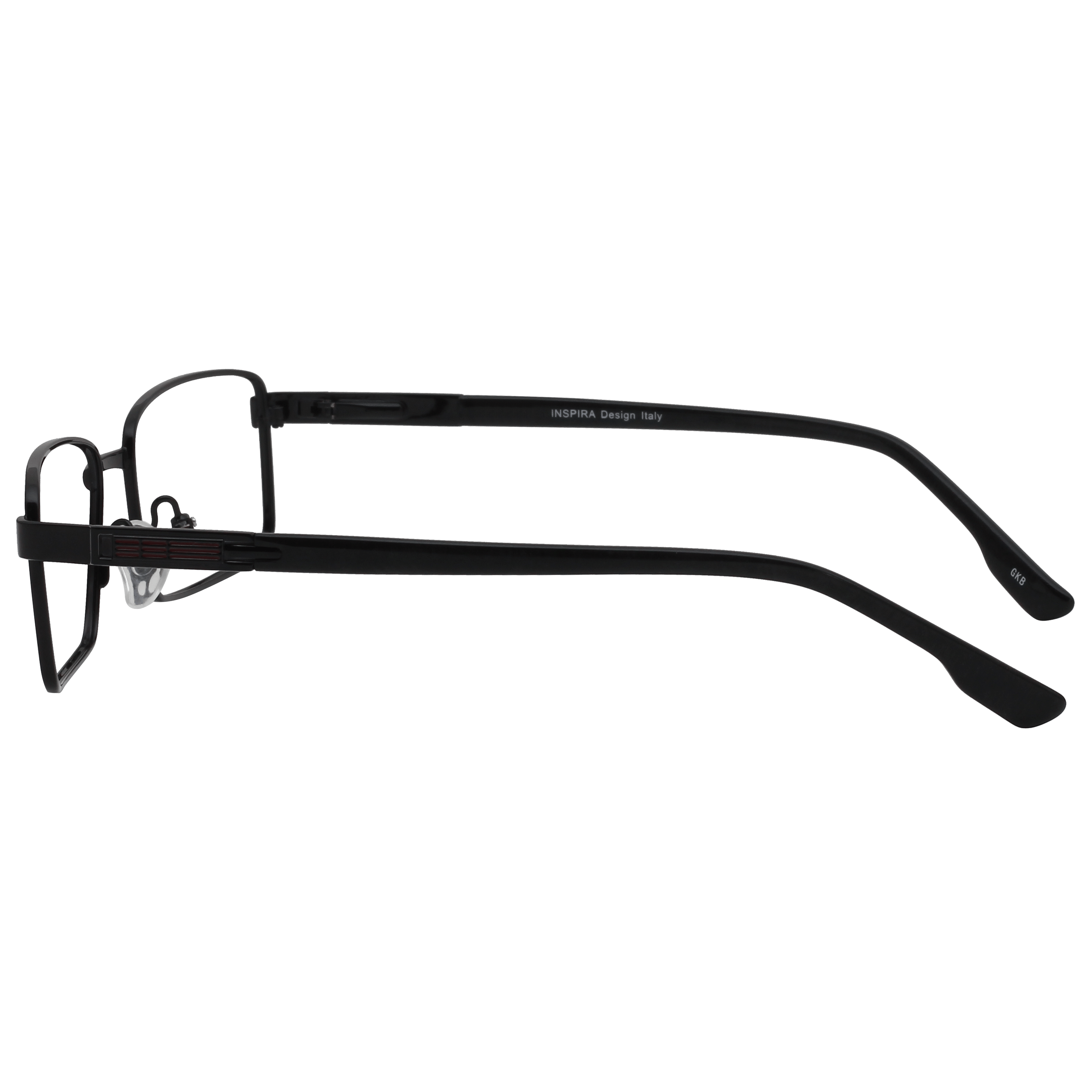 Inspira 0918D Frame Black Male Full Metal Frame — Black frame — view 3