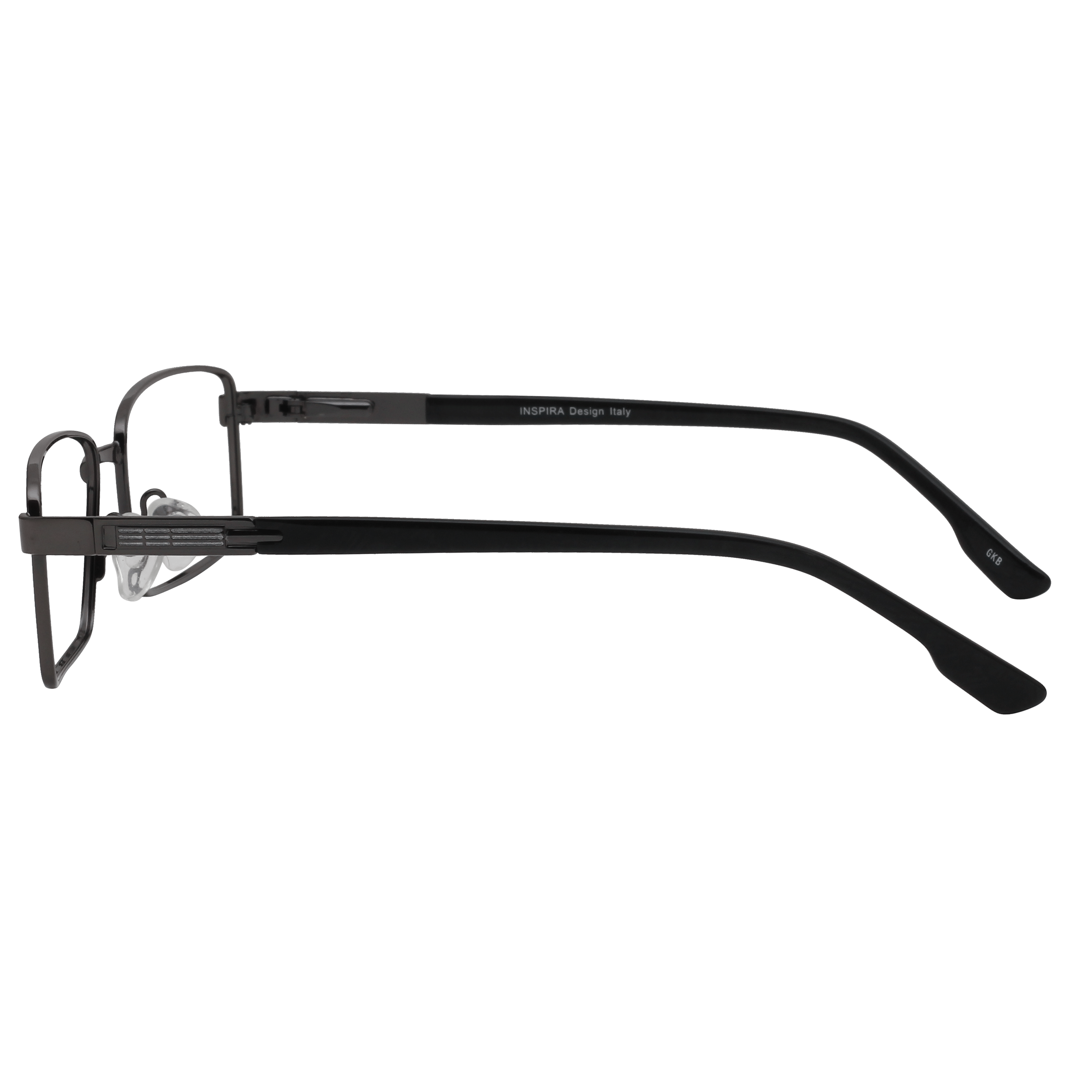 Inspira 0918D Frame Gun Metal Male Full Metal Frame — Gun Metal frame — view 3