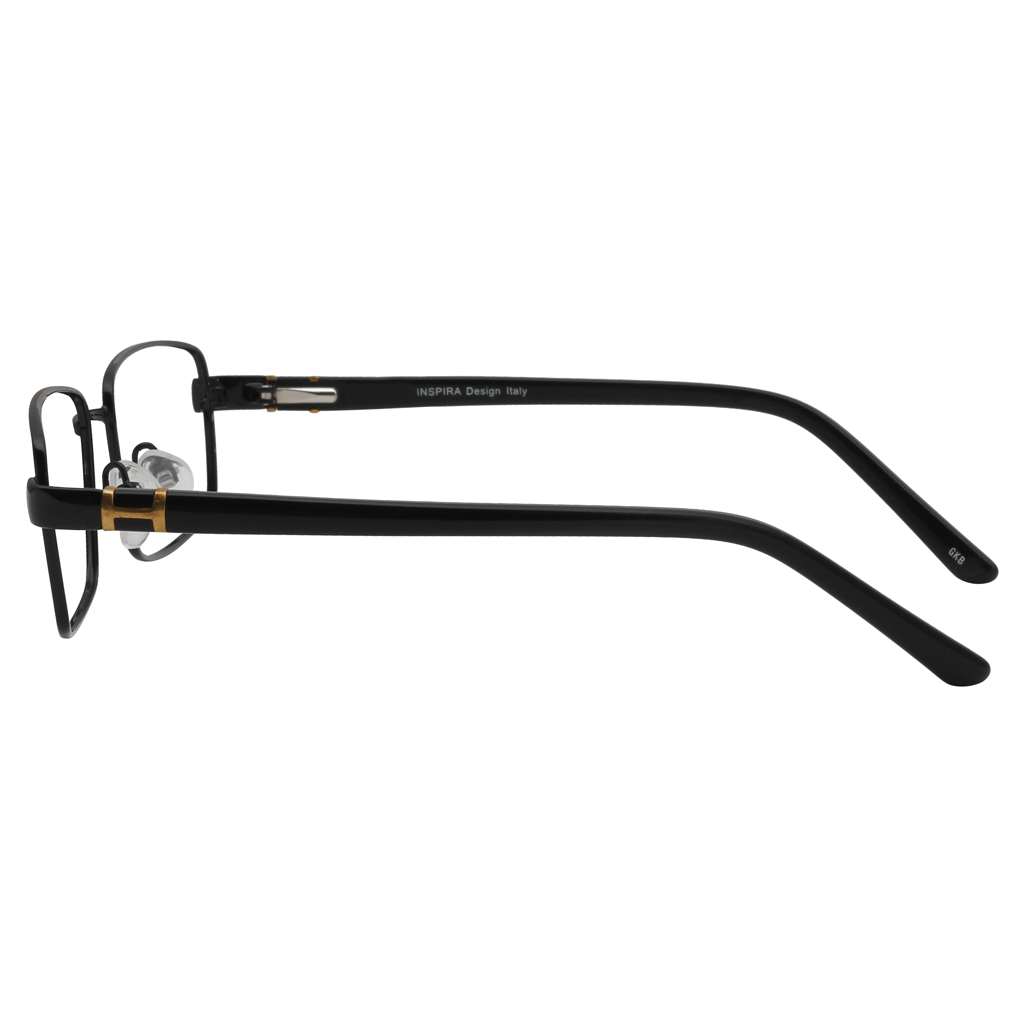 Inspira 1218D Frame Black Male Full Shell Frame — Black frame — view 3