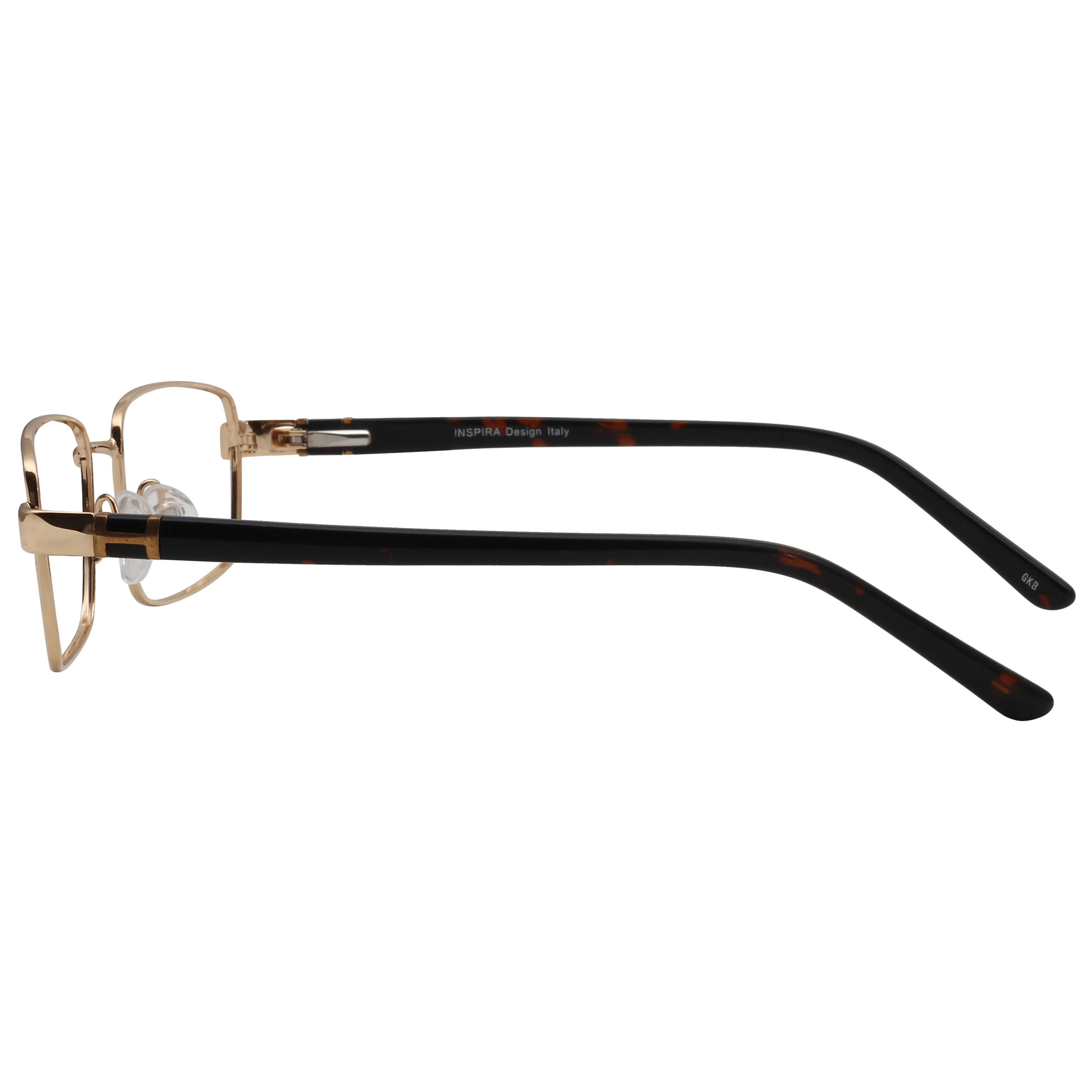 Inspira 1218D Frame Gold Male Full Shell Frame — Gold frame — view 3