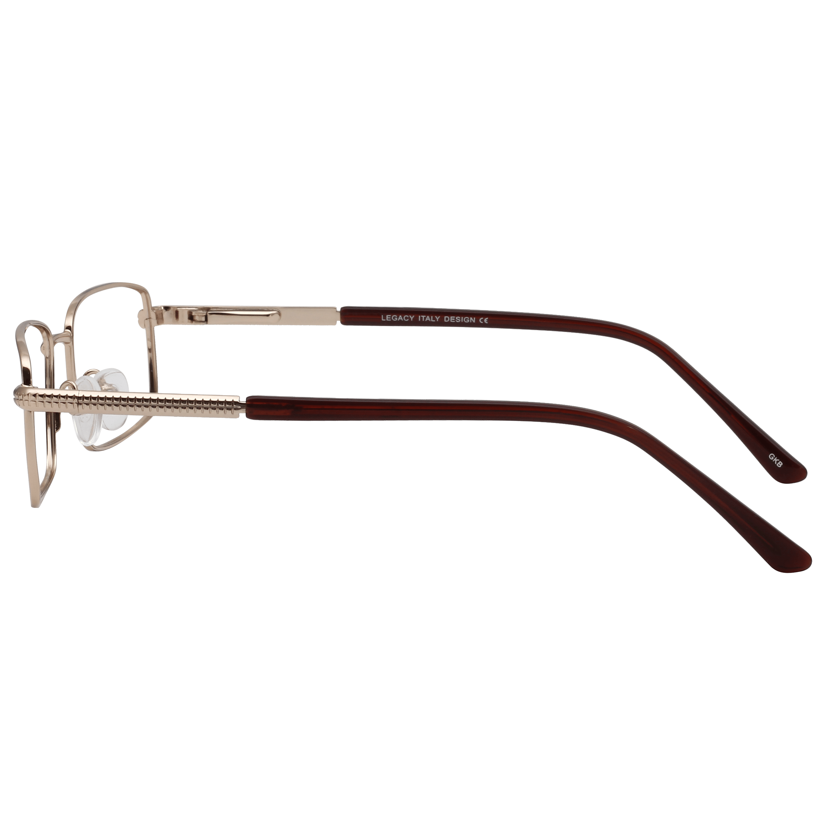 Inspira 8615N Frame Gold Unisex Full Metal Frame — Gold frame — view 3