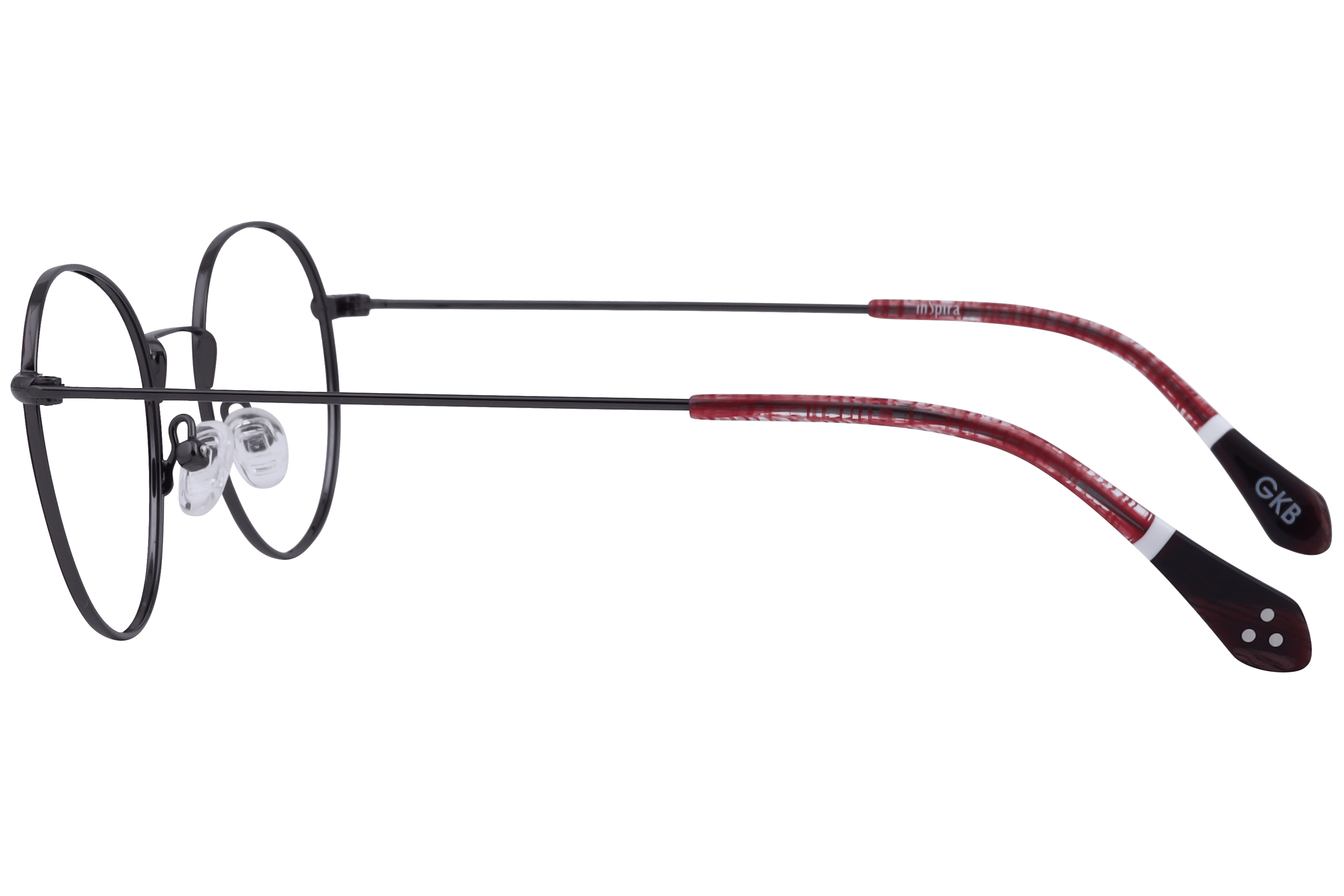 Inspira 6555 Frame Maroon Unisex Full Metal Frame — view 3