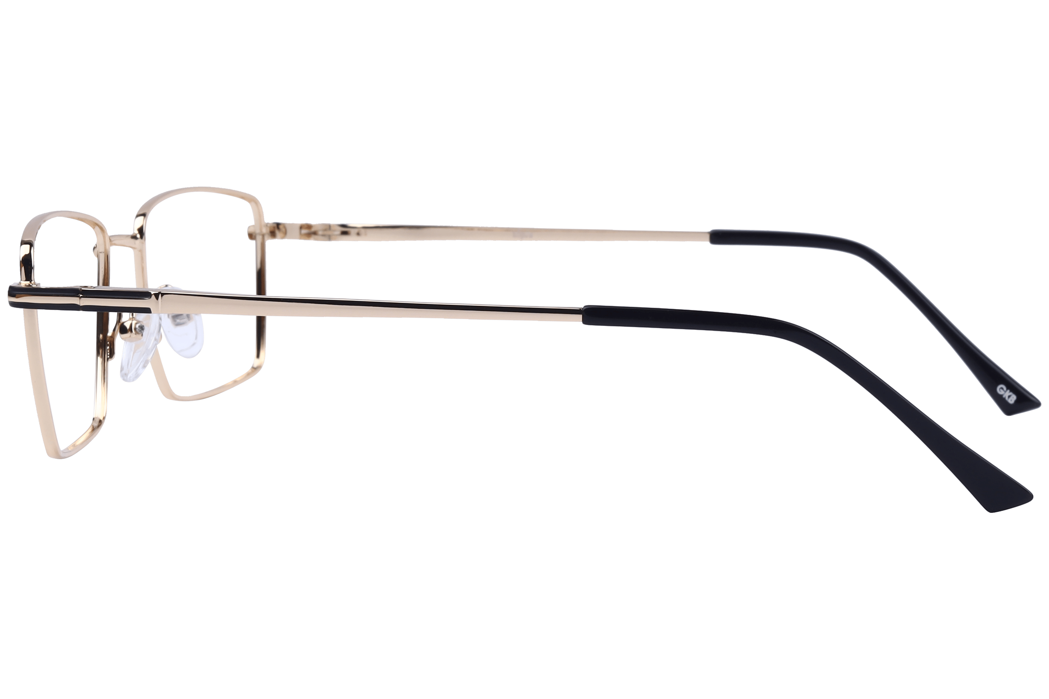 Inspira 1921 Frame Gold Male Full Metal Frame — Gold frame — view 3
