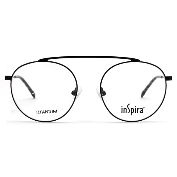Inspira 2618FO Frame Black Male Full Metal Frame — Black frame — view 3