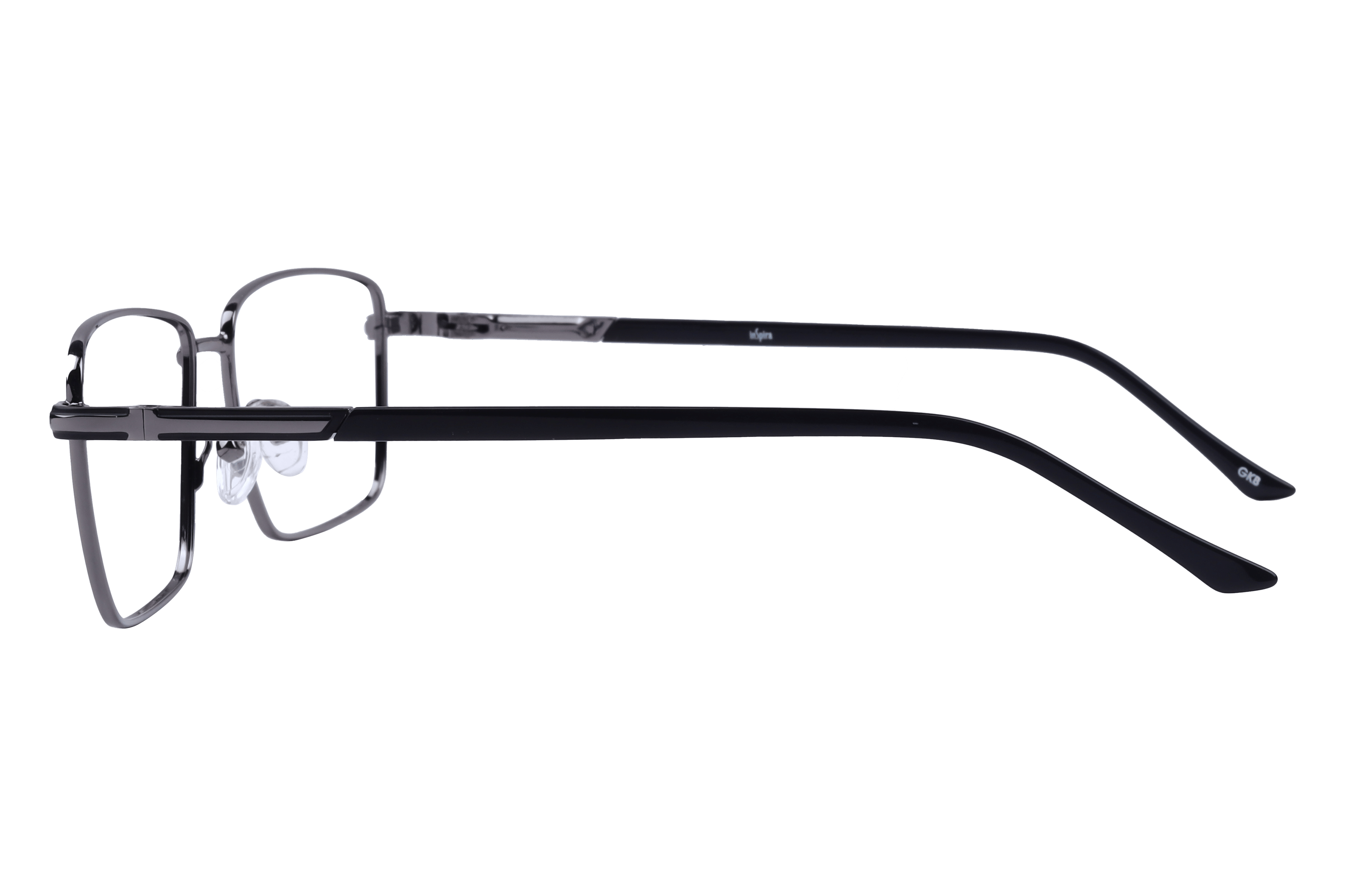 Inspira 17230-DW Frame Gun Metal Male Full Metal Frame — Gun Metal frame — view 3