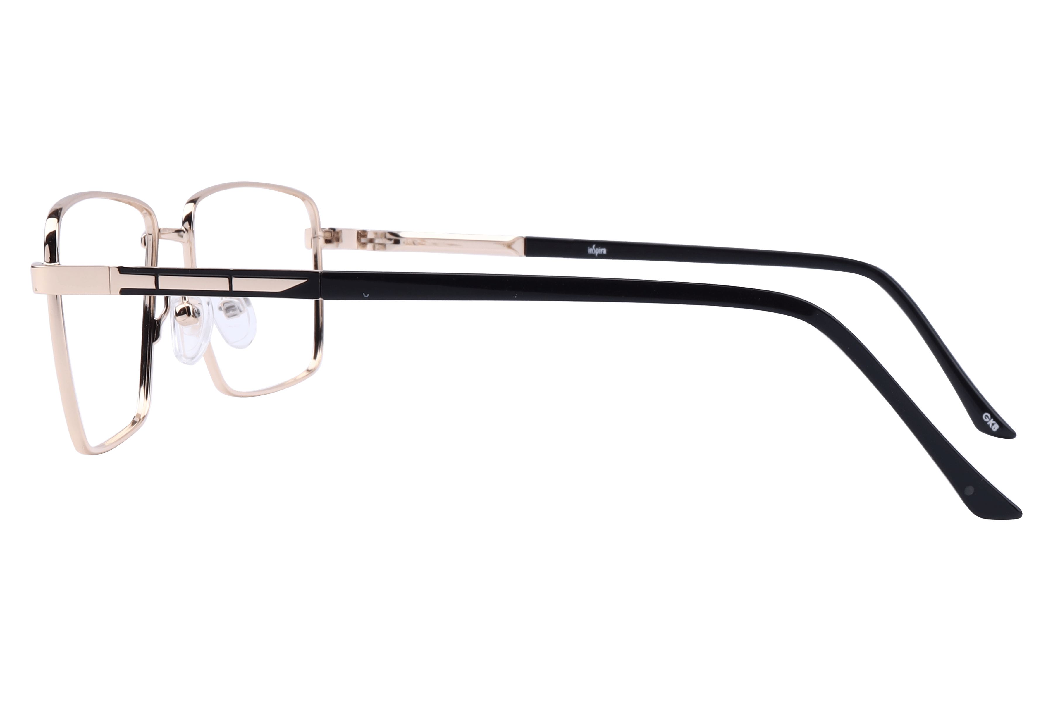 Inspira 17238-DW Frame Gold Male Full Metal Frame — Gold frame — view 3