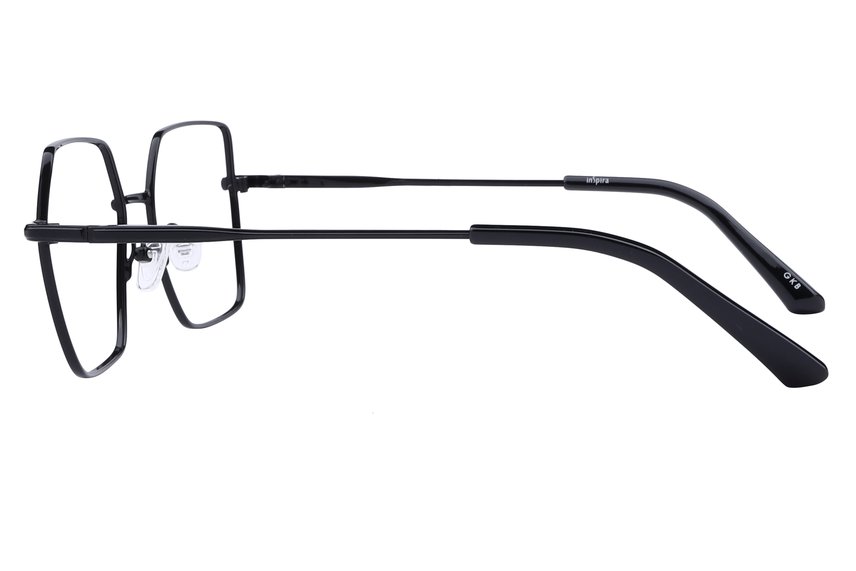 Inspira VW315 Frame Black Unisex Full Metal Frame — Black frame — view 3