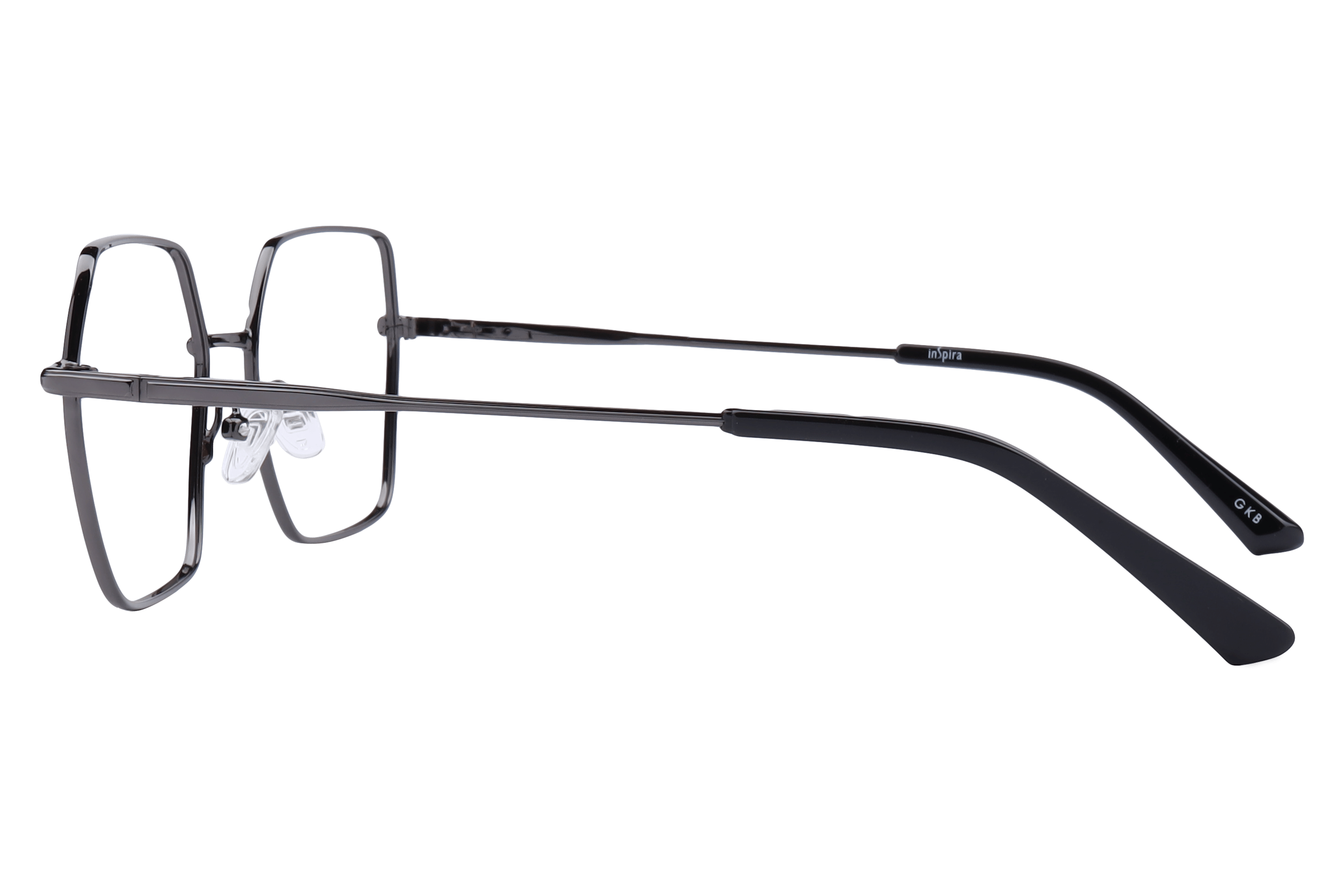 Inspira VW315 Frame Gun Metal Unisex Full Metal Frame — Gun Metal frame — view 3