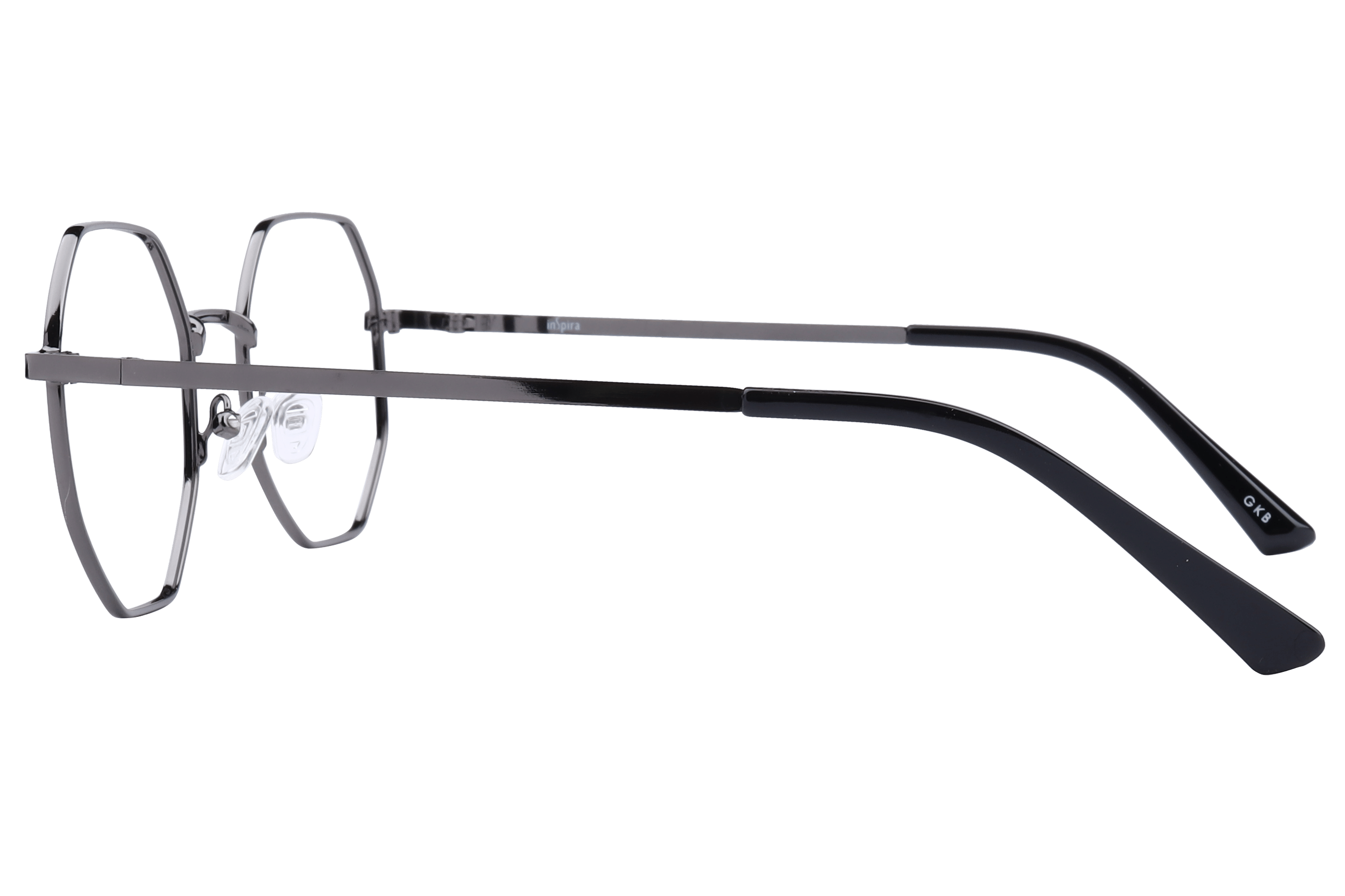 Inspira VW259 Frame Gun Metal Unisex Full Metal Frame — Gun Metal frame — view 3