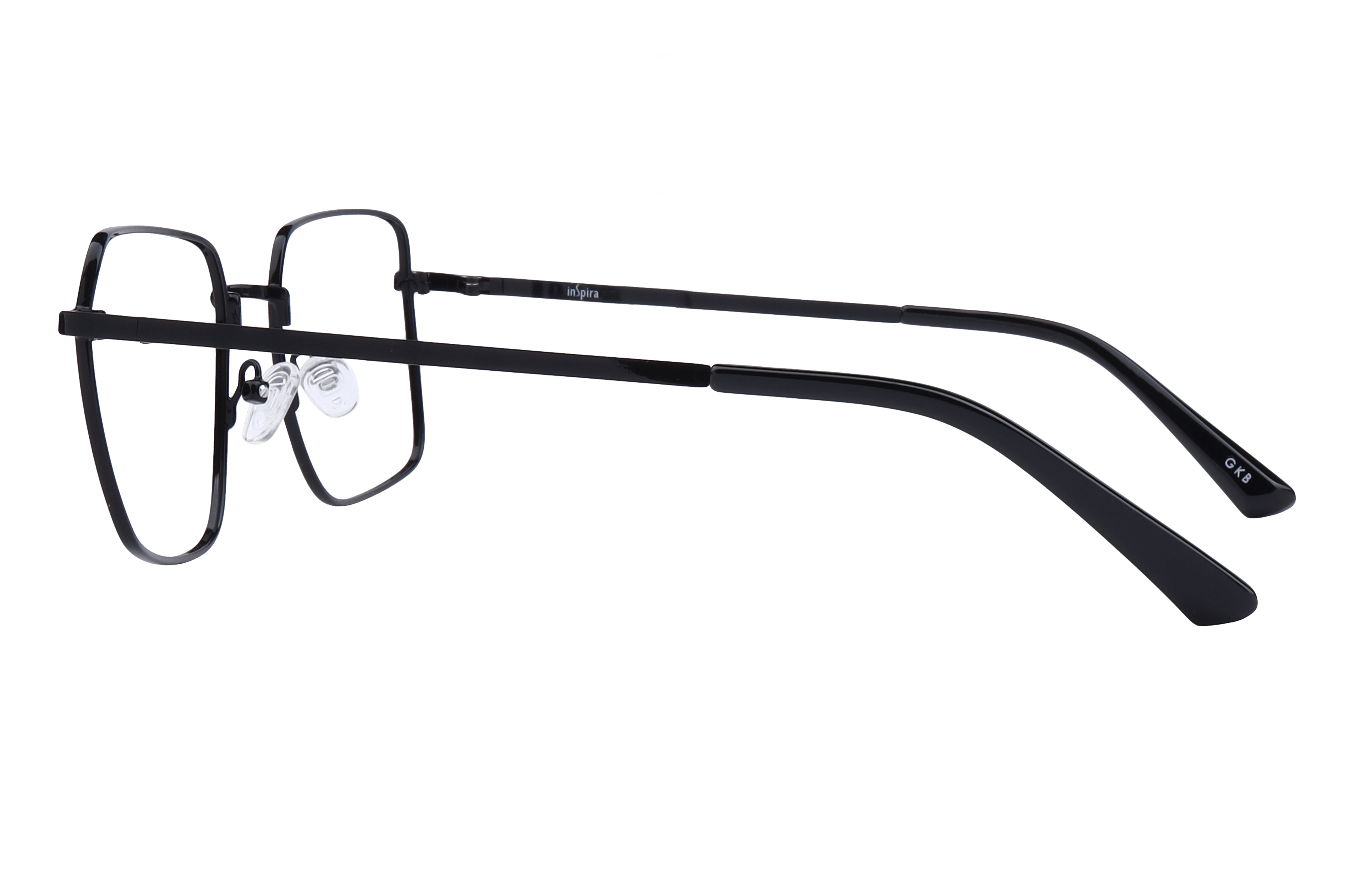 Inspira VW285 Frame Black Male Full Metal Frame — Black frame — view 3