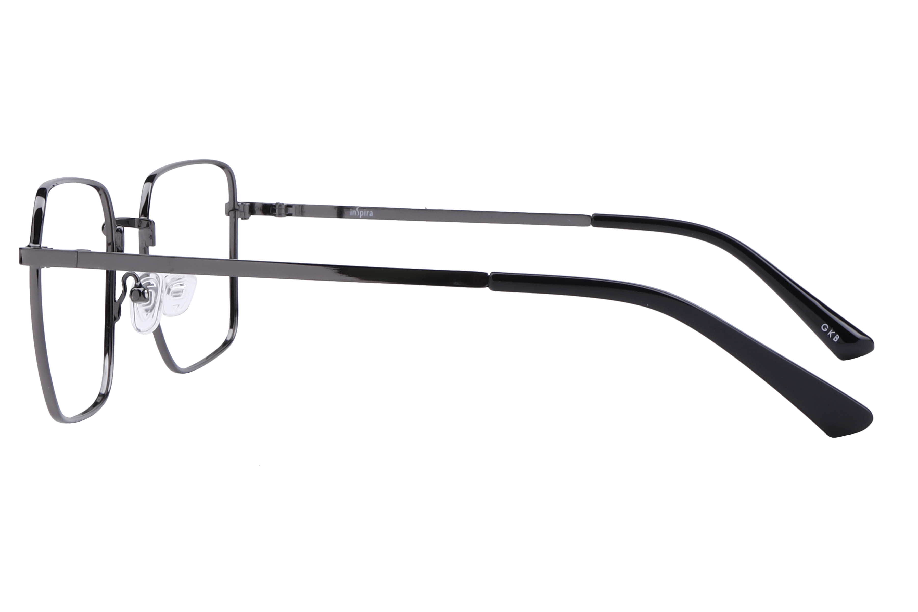 Inspira VW285 Frame Gun Metal Male Full Metal Frame — Gun Metal frame — view 3