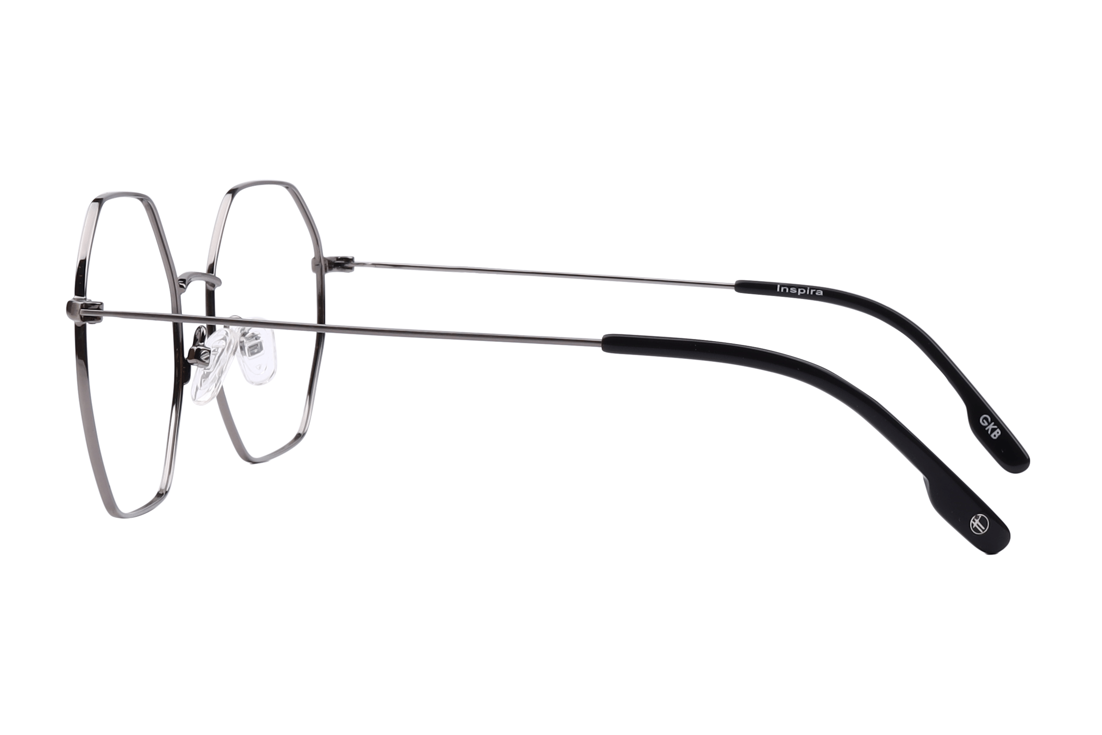 Inspira PV9001 Frame Silver Unisex Full Metal Frame — Silver frame — view 3