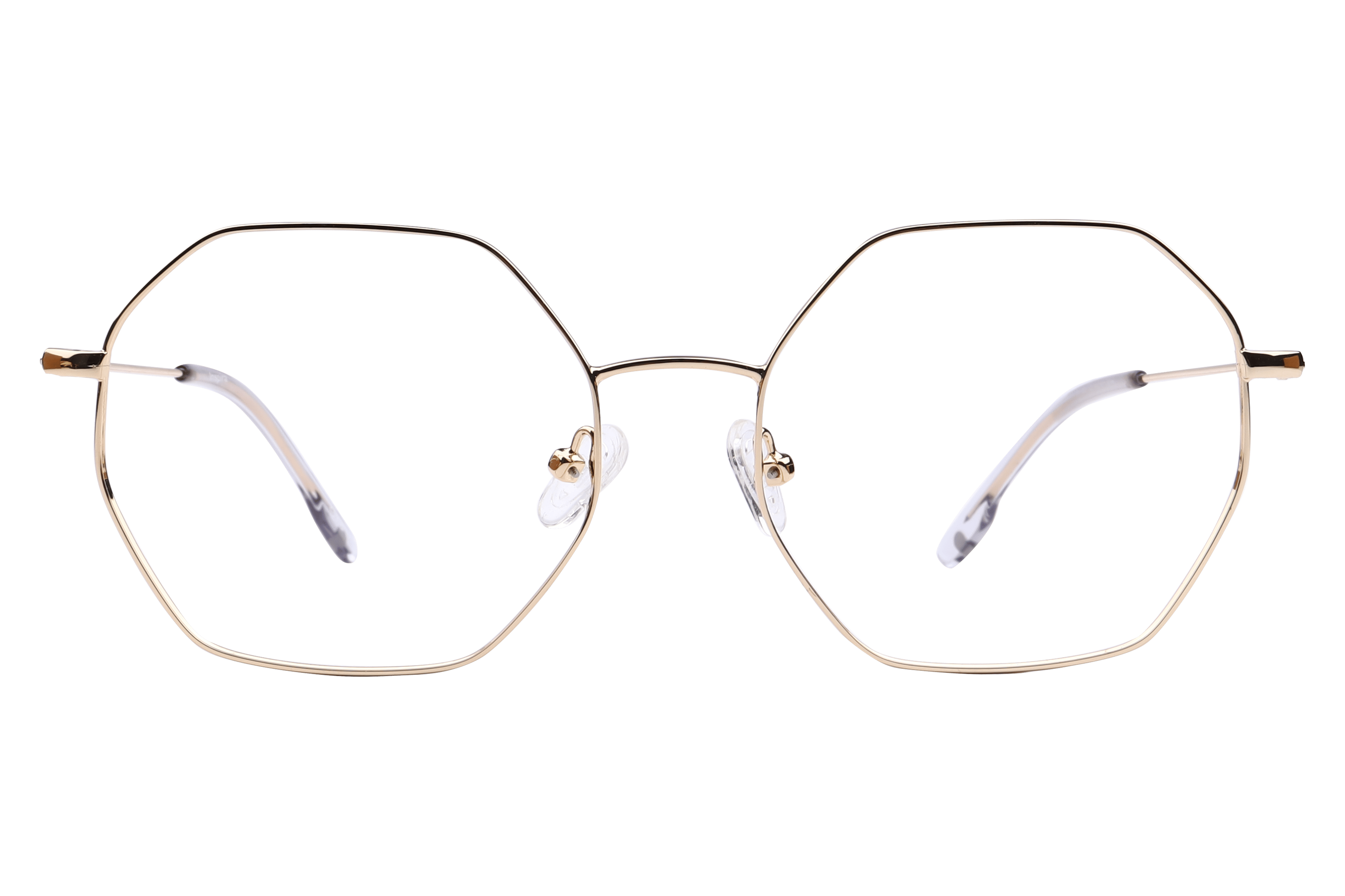 Inspira PV9001 Frame Gold Unisex Full Metal Frame — Gold frame — view 2