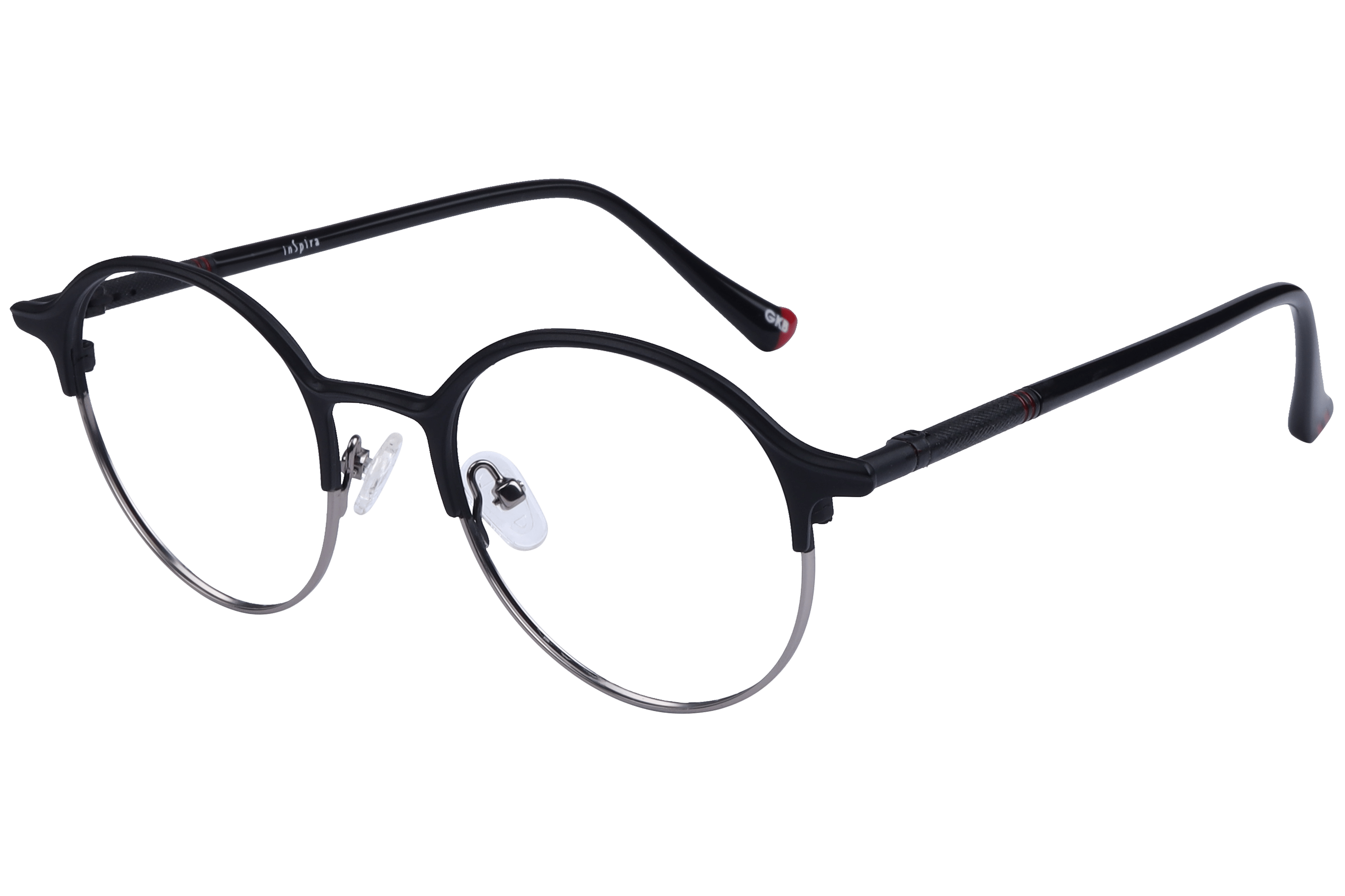 Inspira 50396-FW Frame Matt Black Unisex Full Metal — Matt Black frame
