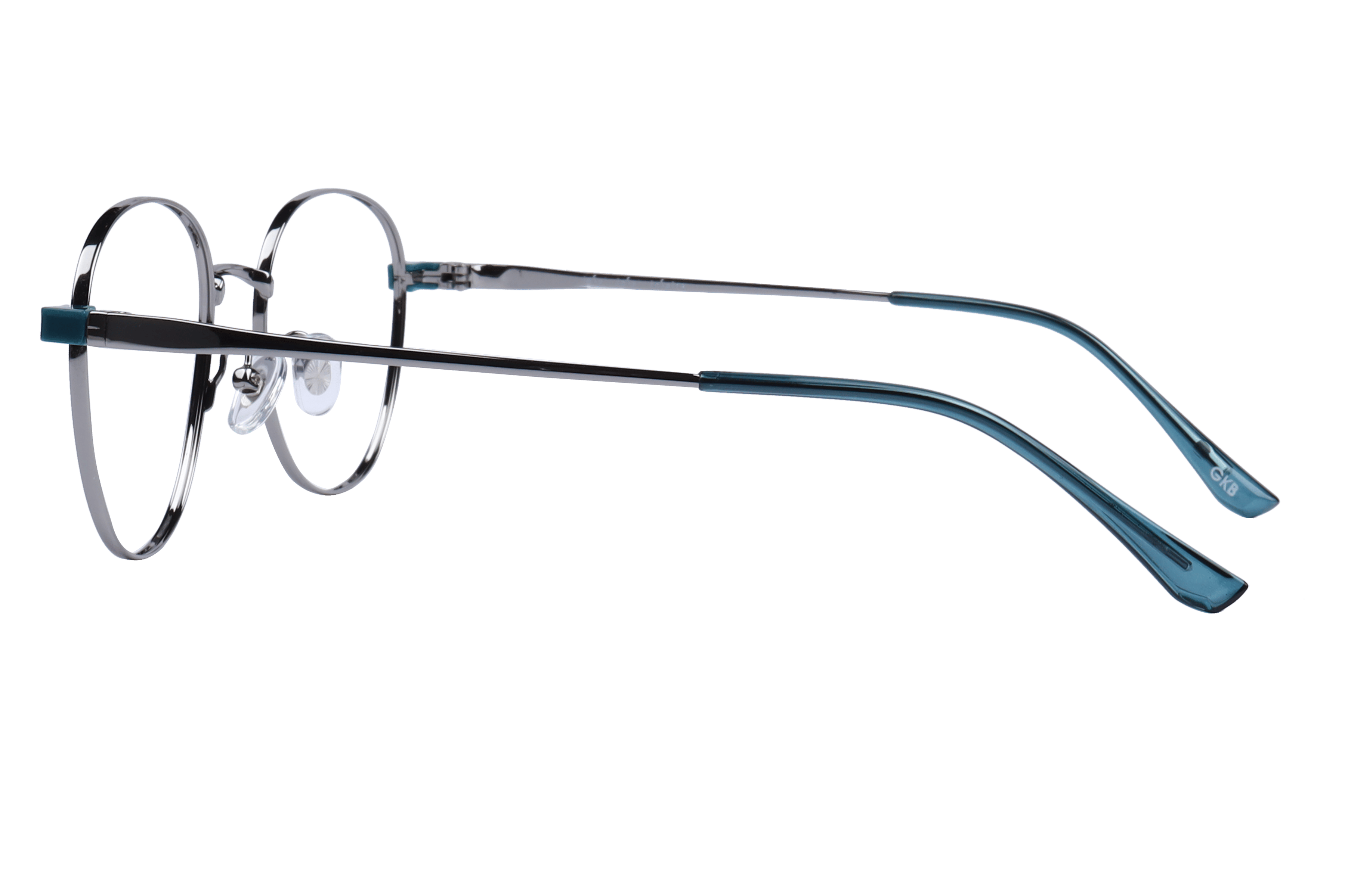 Inspira 50365-FW Frame Silver Unisex Full Metal Frame — Silver frame — view 3