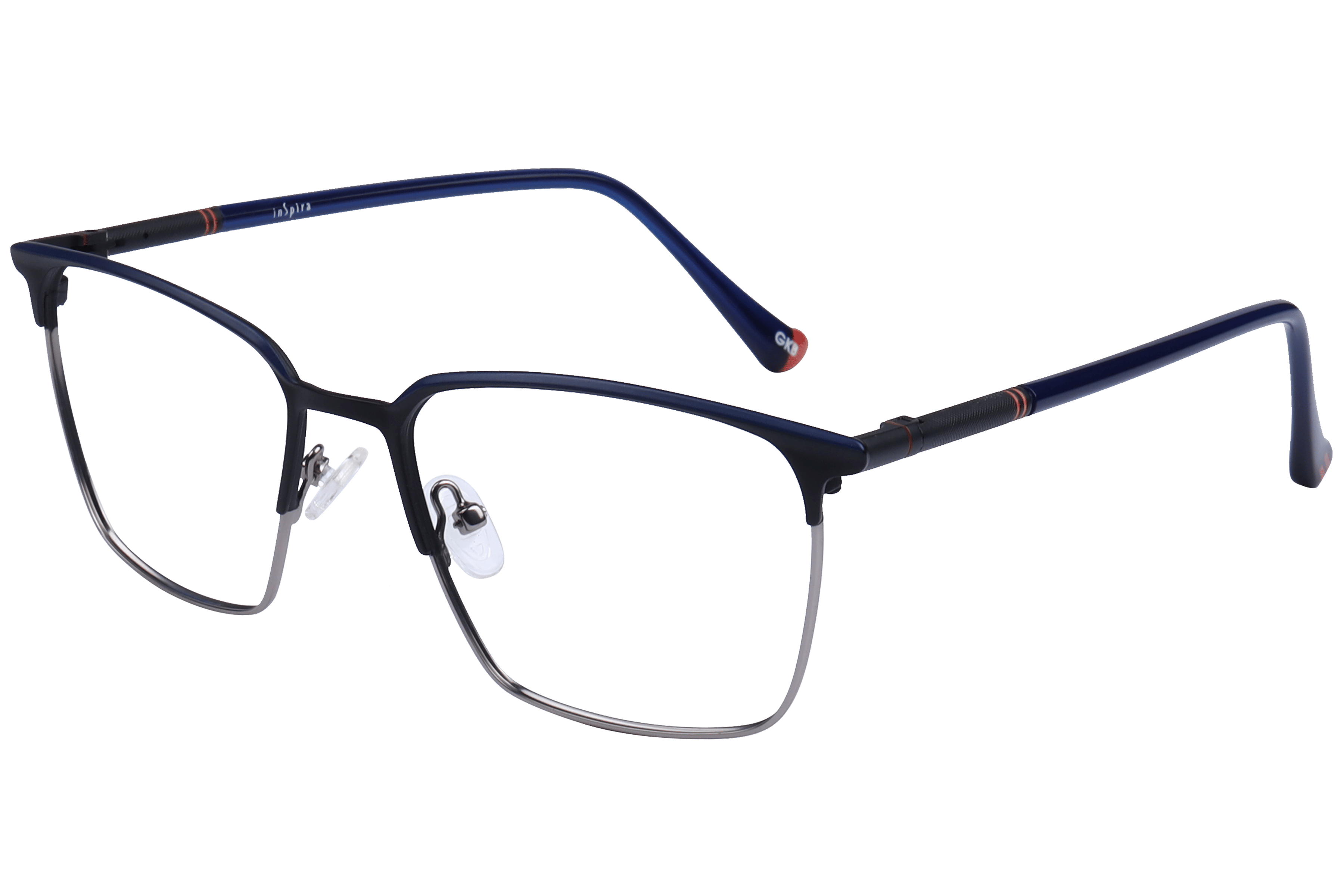 Inspira 50300-FW Frame Matt Black Male Full Metal — Matt Blue frame