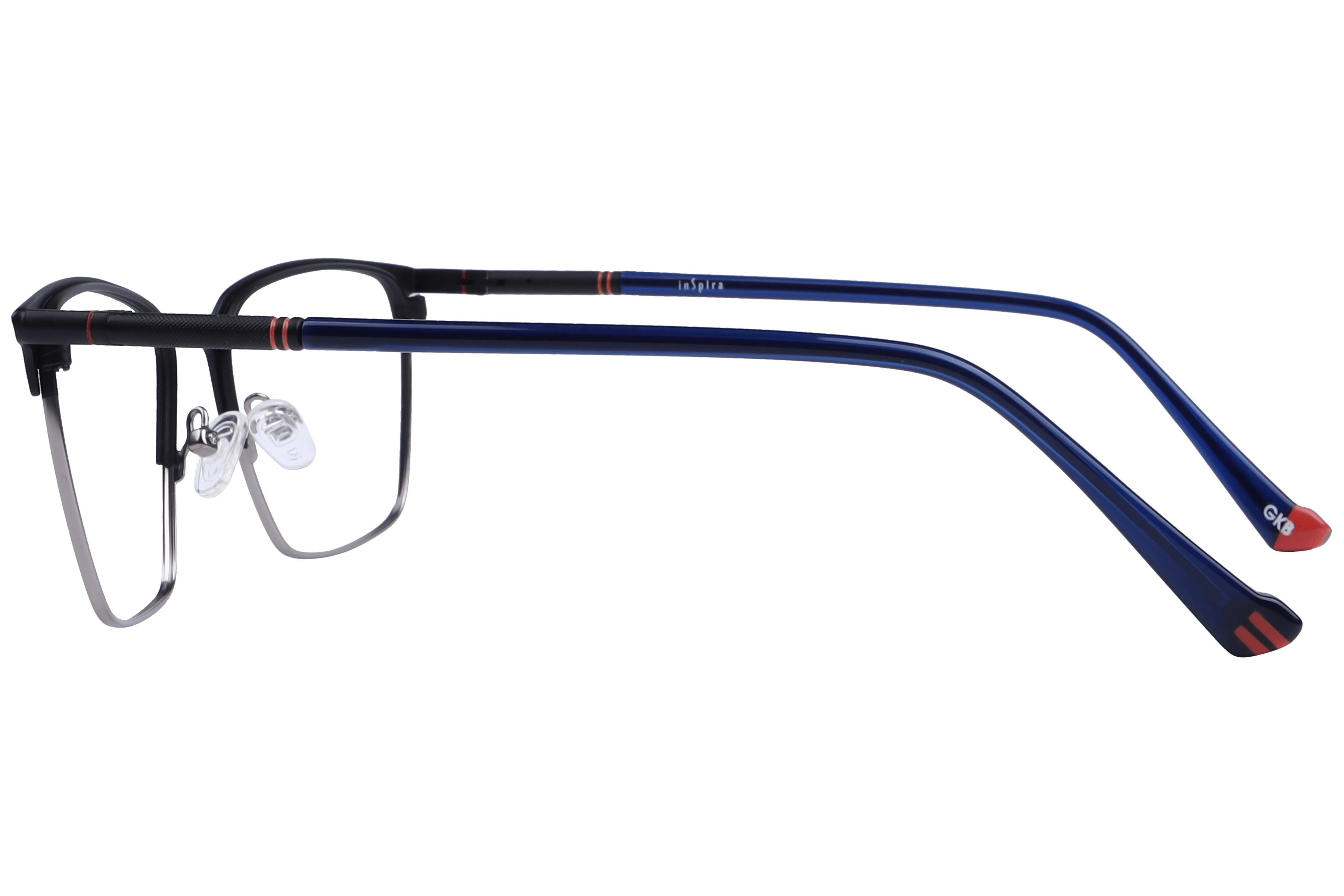 Inspira 50300-FW Frame Matt Black Male Full Metal Frame — view 3