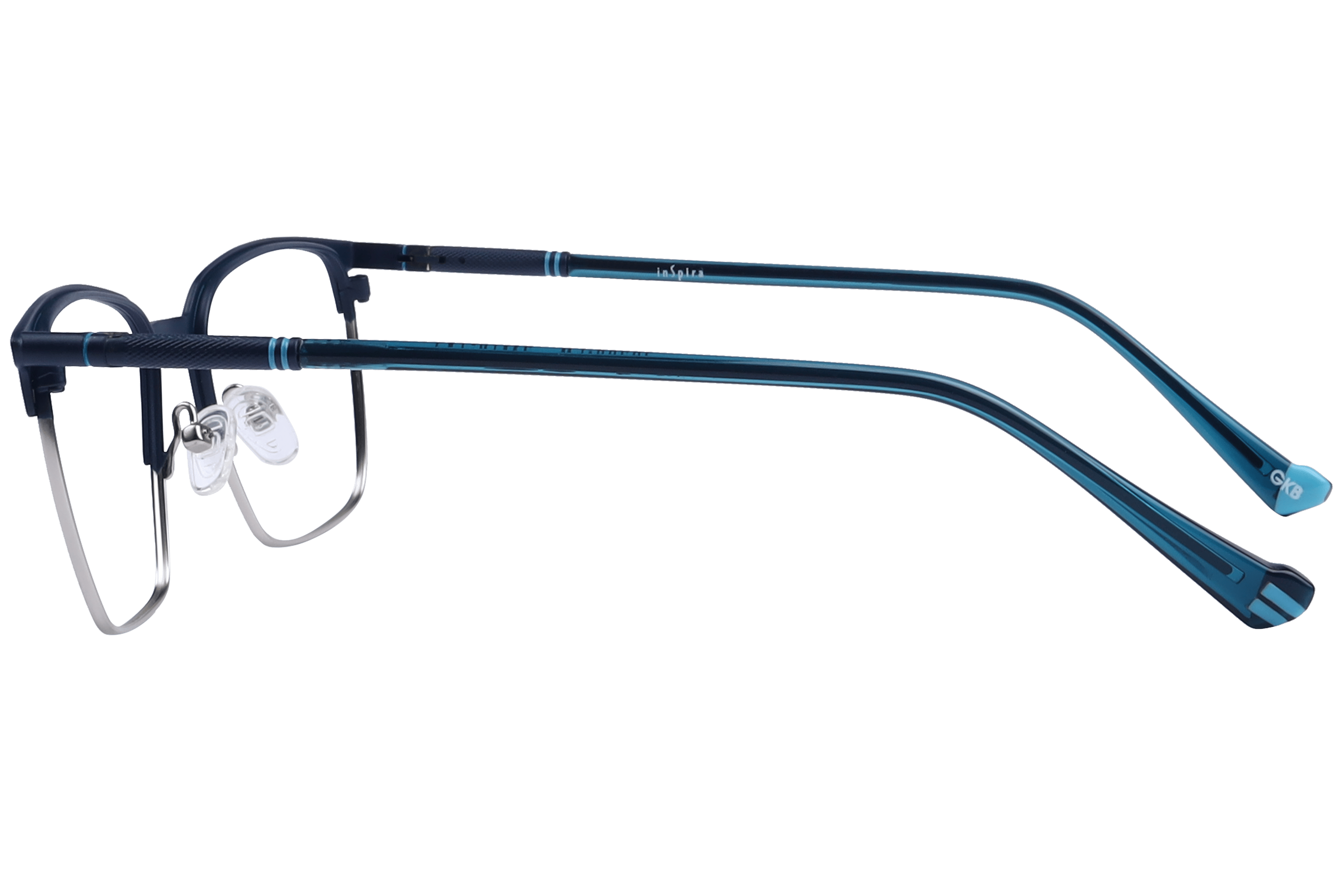 Inspira 50300-FW Frame Matt Blue Male Full Metal Frame — Matt Blue frame — view 3