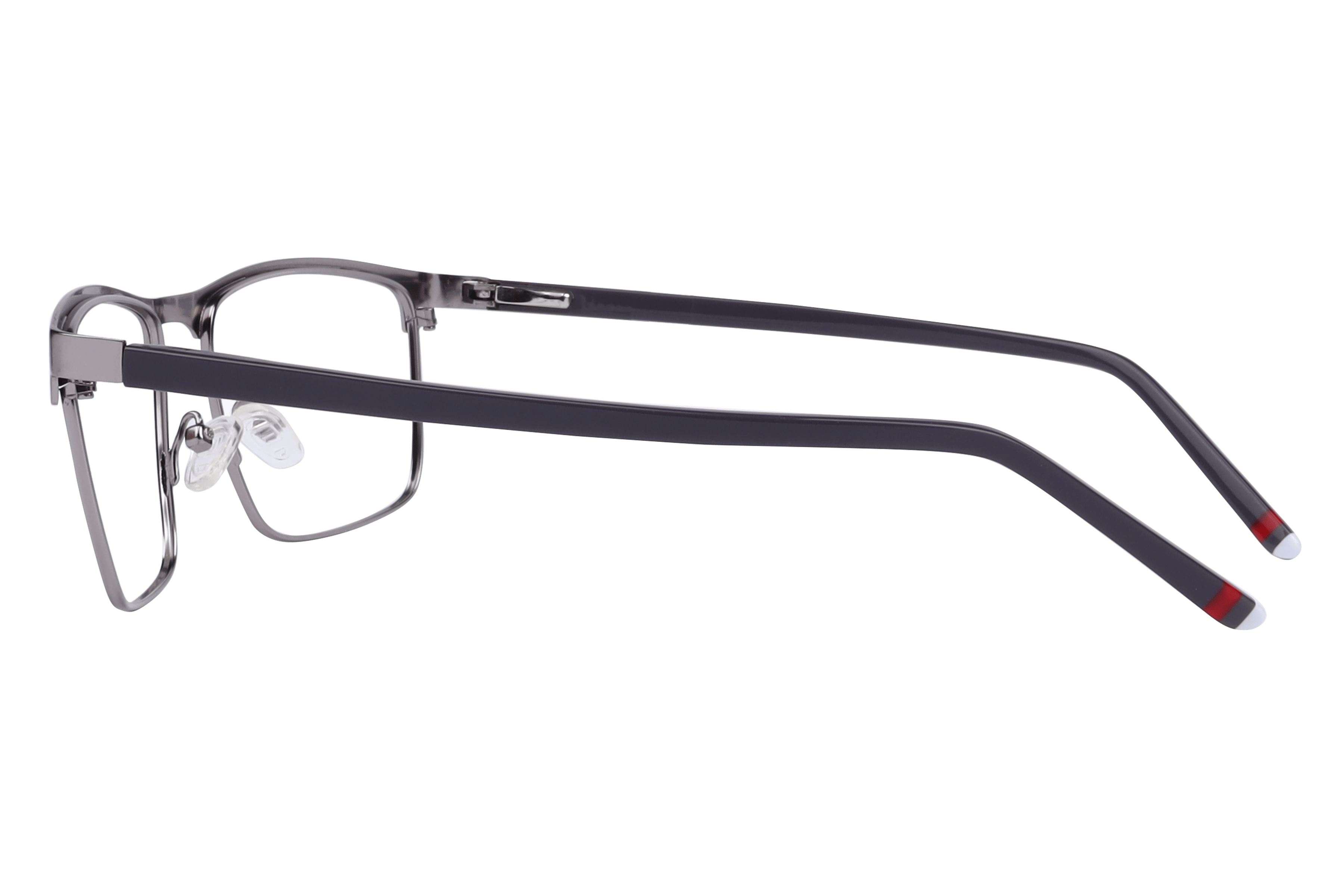Inspira 8853 Frame Matt Silver Male Full Shell Frame — Matt Silver frame — view 3