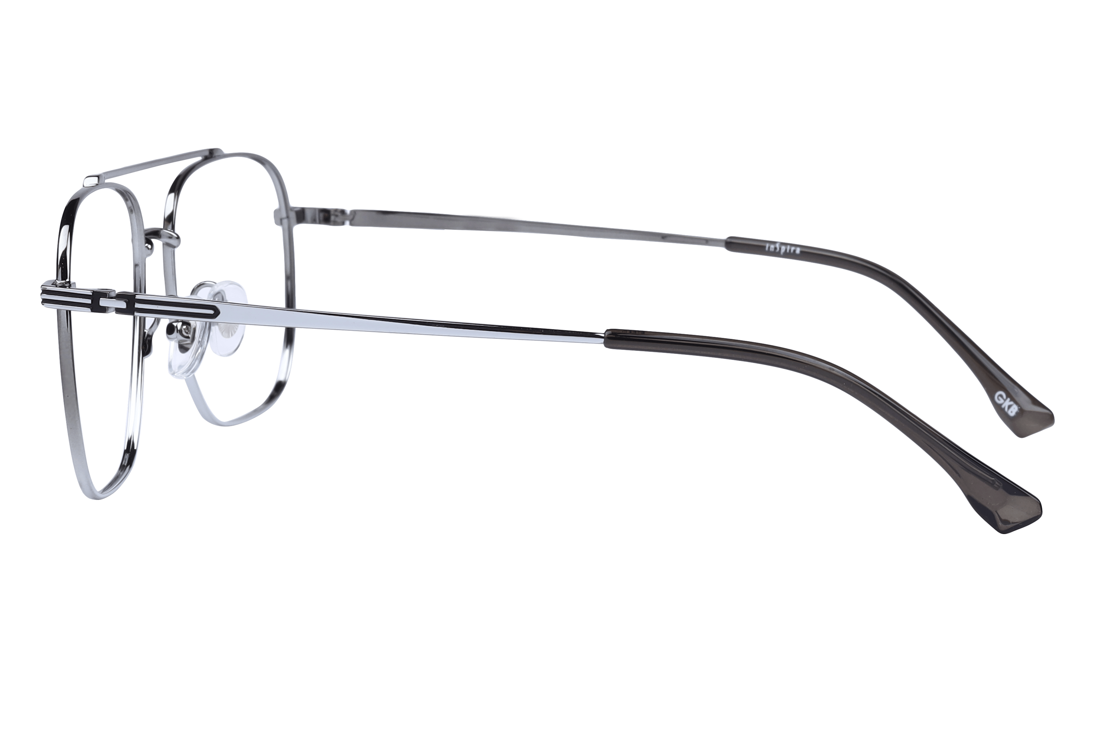 Inspira 50351-FW Frame Gun Metal Male Full Metal Frame — Gun Metal frame — view 3