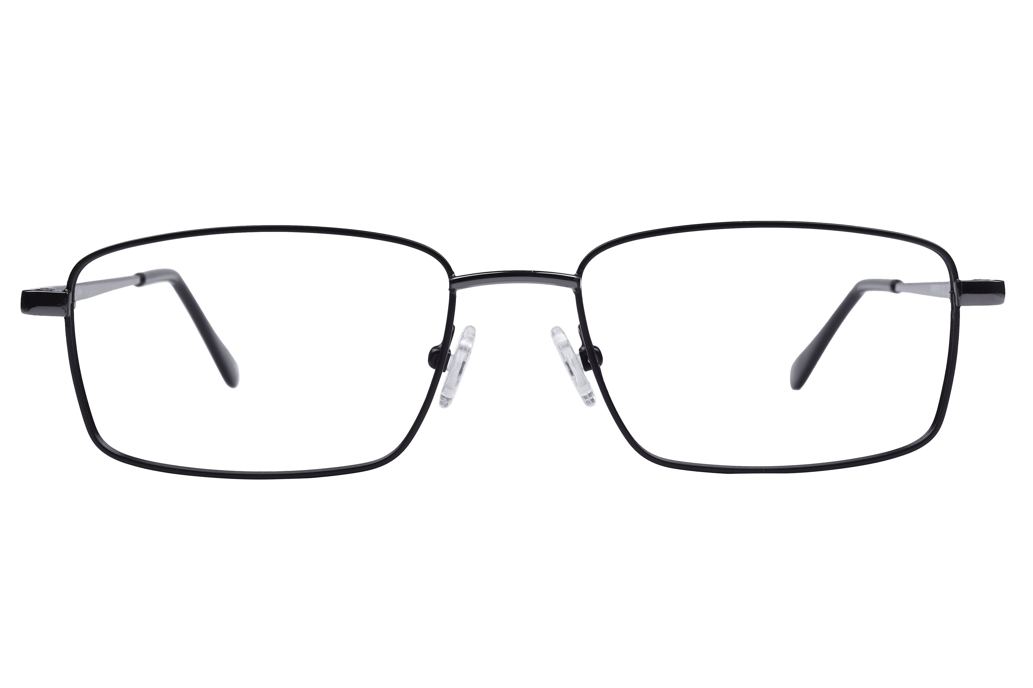 Inspira 14009 Frame Matt Black Male Full Metal Frame — Matt Black frame — view 2