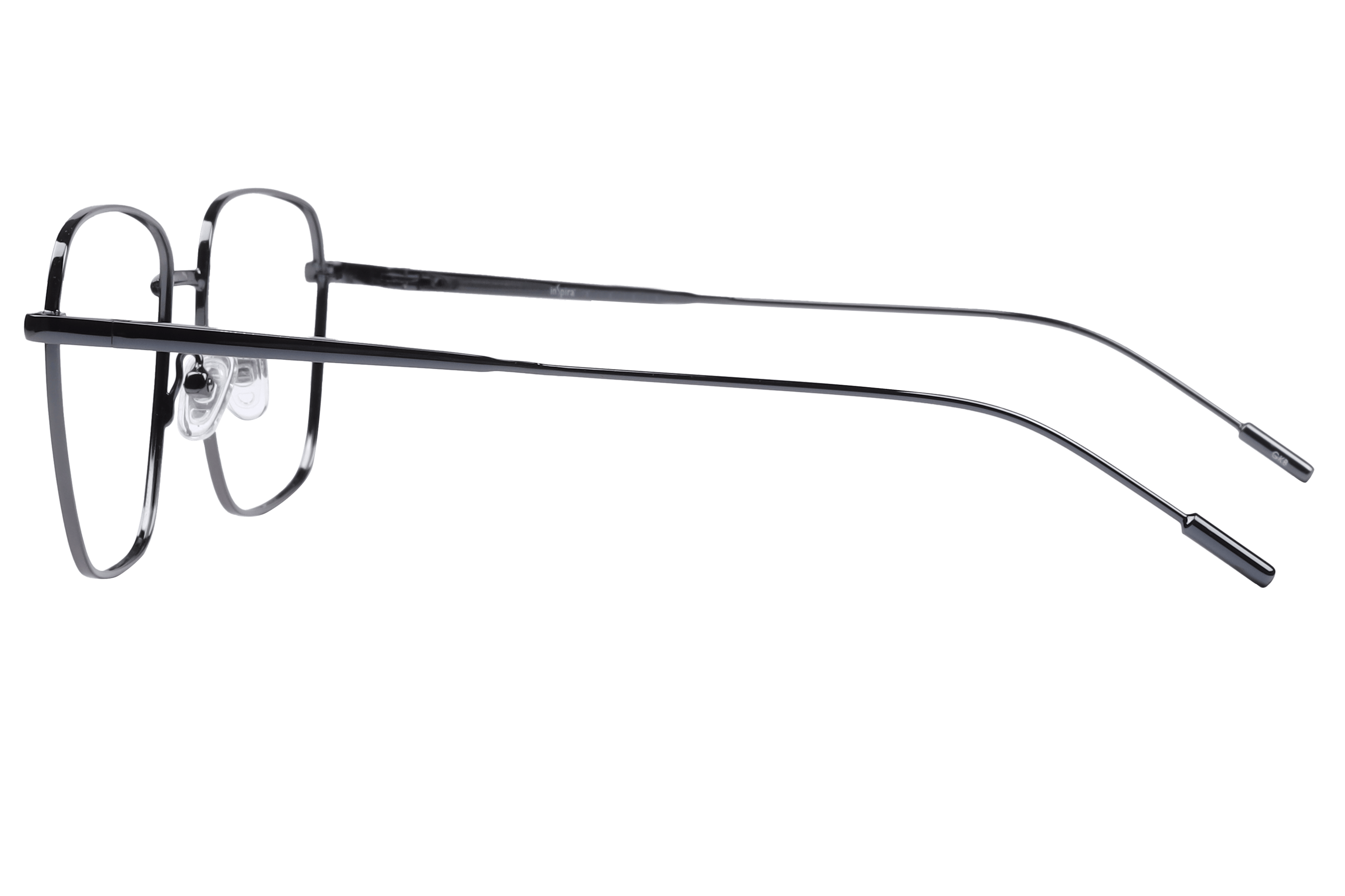 Inspira 14018 Frame Gun Metal Unisex Full Metal Frame — Gun Metal frame — view 3