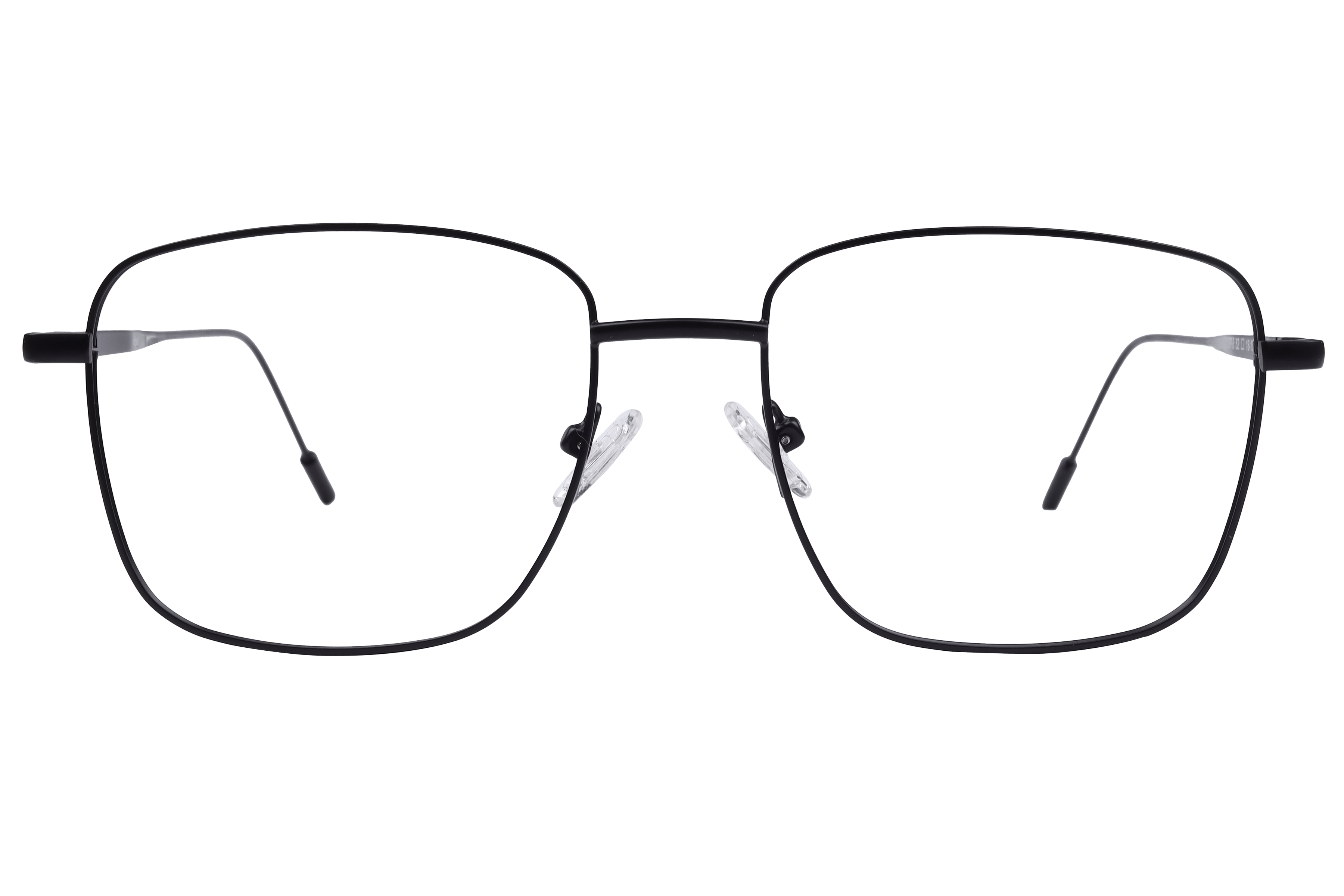 Inspira 14018 Frame Matt Black Unisex Full Metal Frame — Matt Black frame — view 2